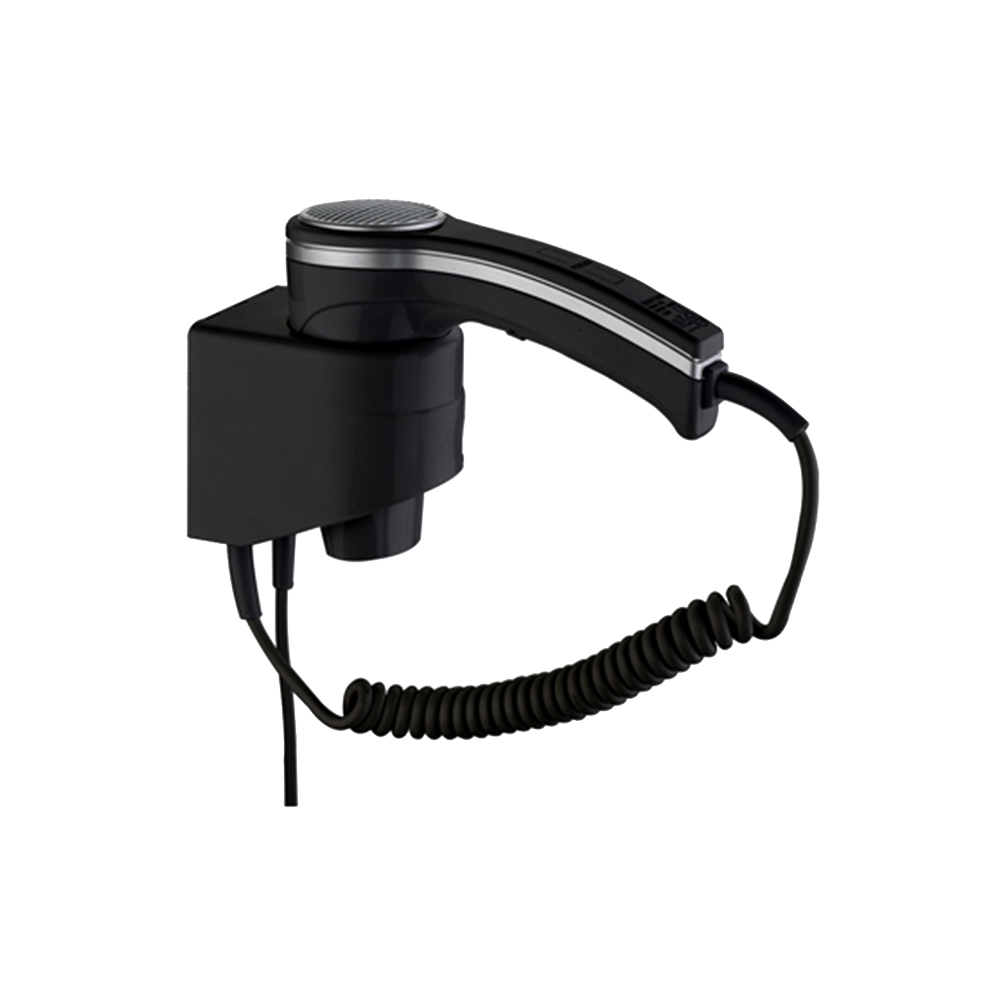 Black ABS Professional Wall-Mounted Hair Dryer