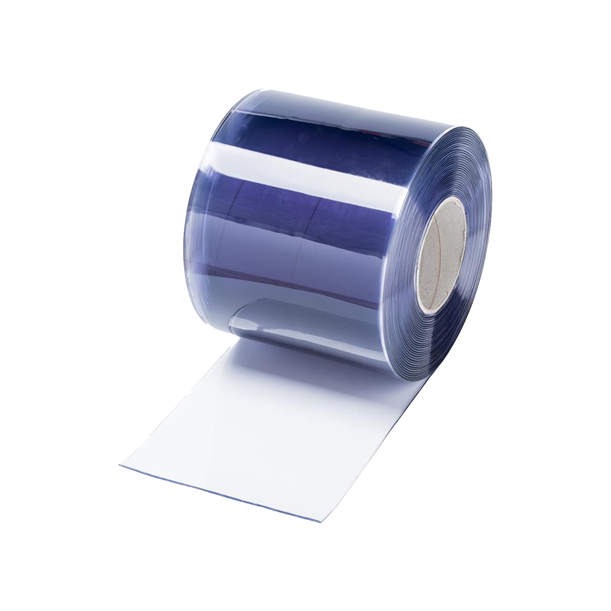 Blue Transparent PVC Strip Curtains, 50m