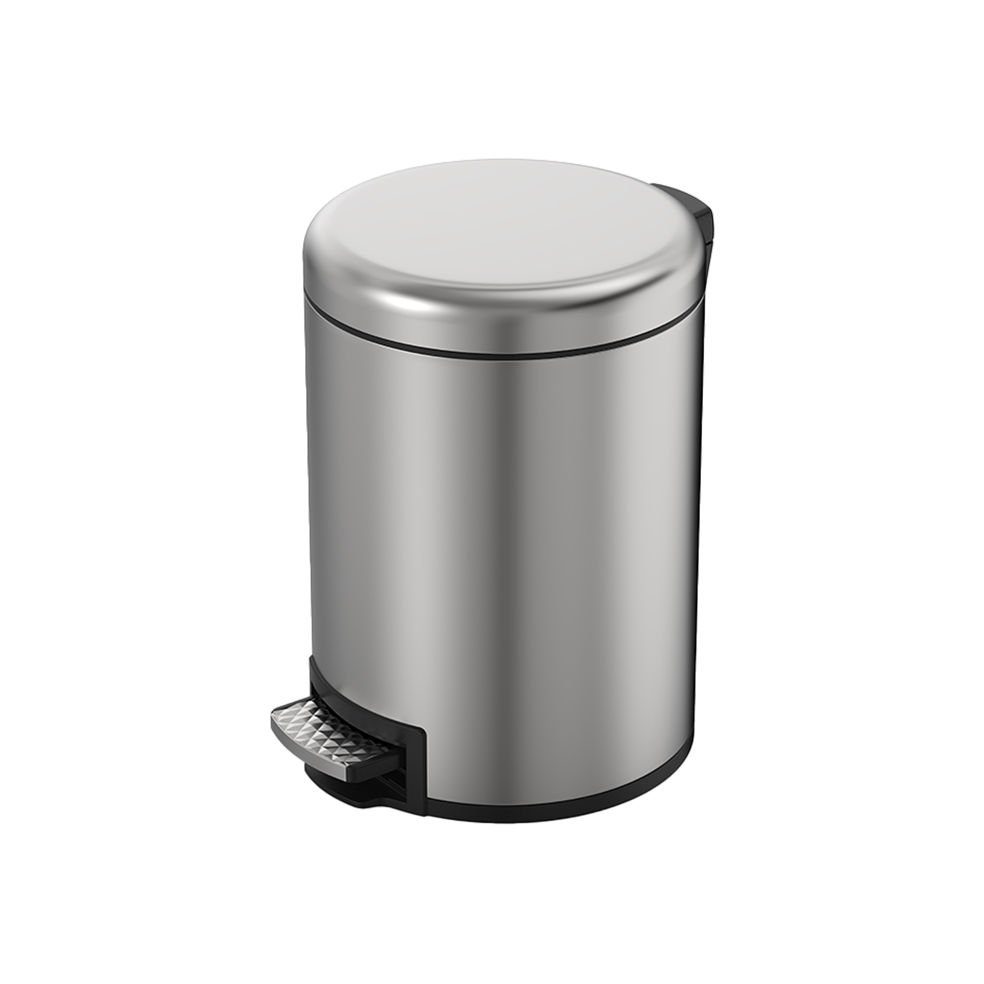 5L Stainless-Steel Round Pedal Bin