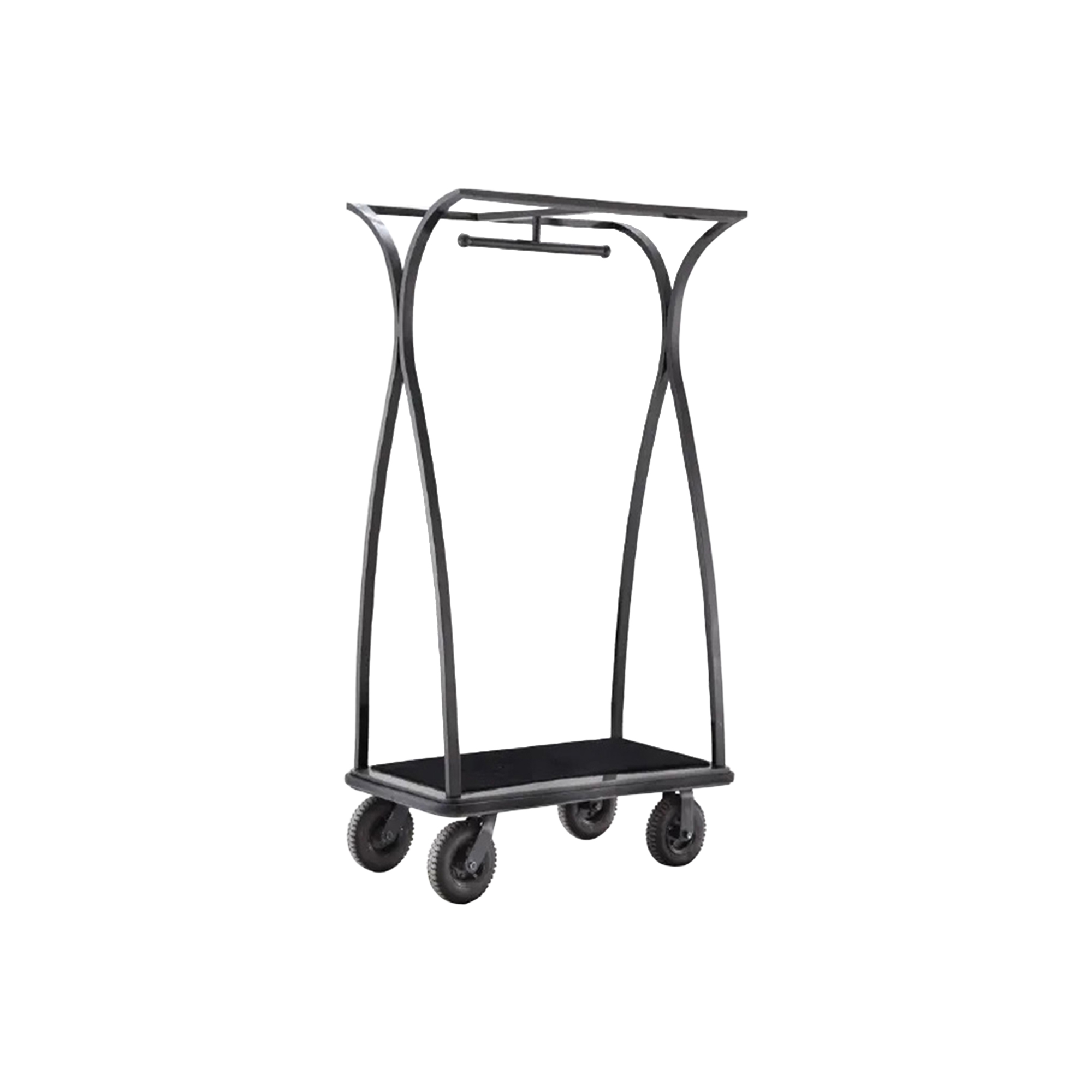 Black Hotel Luggage Trolley
