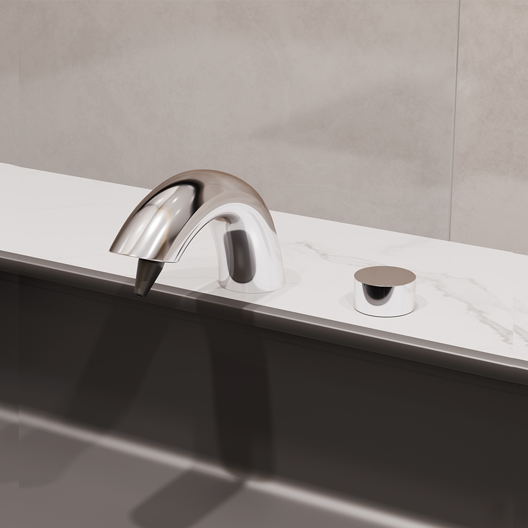 Automatic Soap Dispenser with Countertop Refilling System