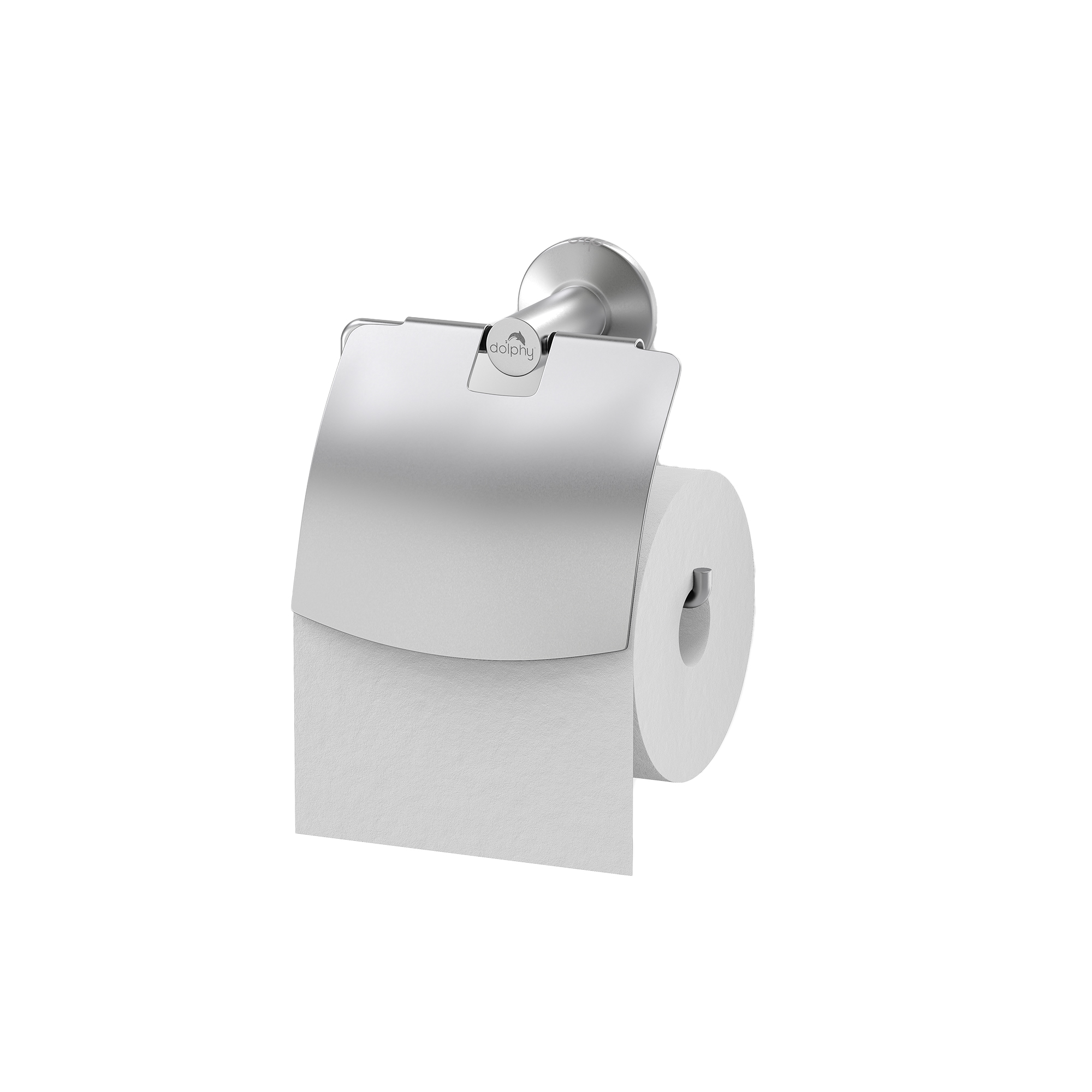 Silver Wall-Mounted Toilet Paper Dispenser
