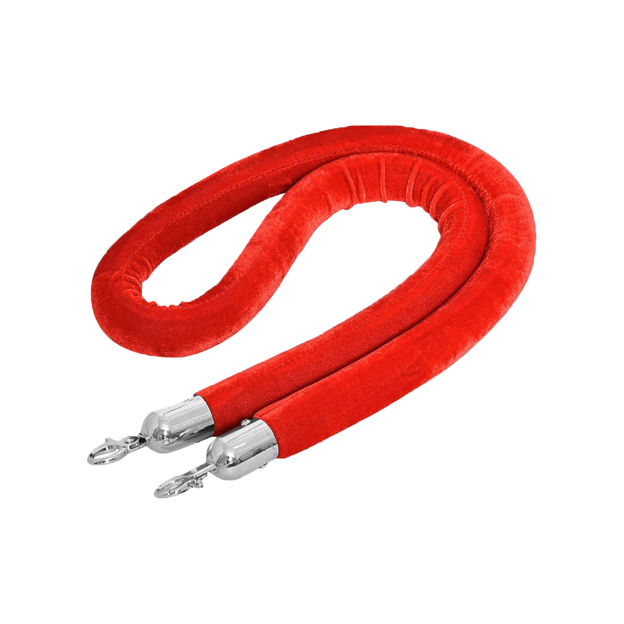 Red Velvet Queue Manager Rope with Hook