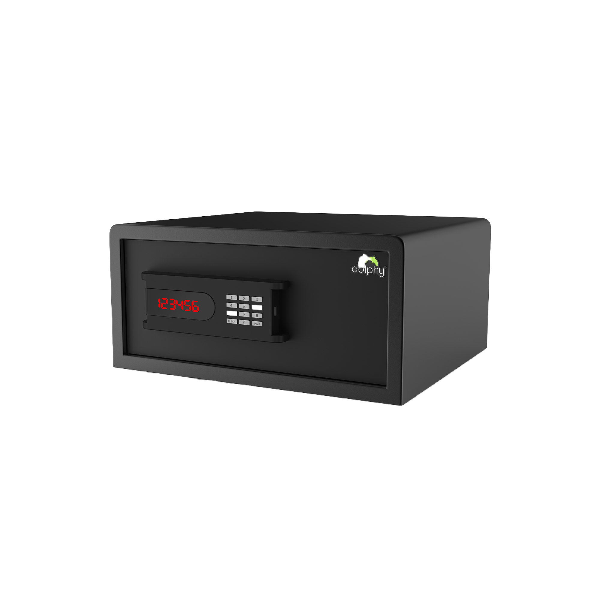 Black Electric Safe with Auto-Freeze Function