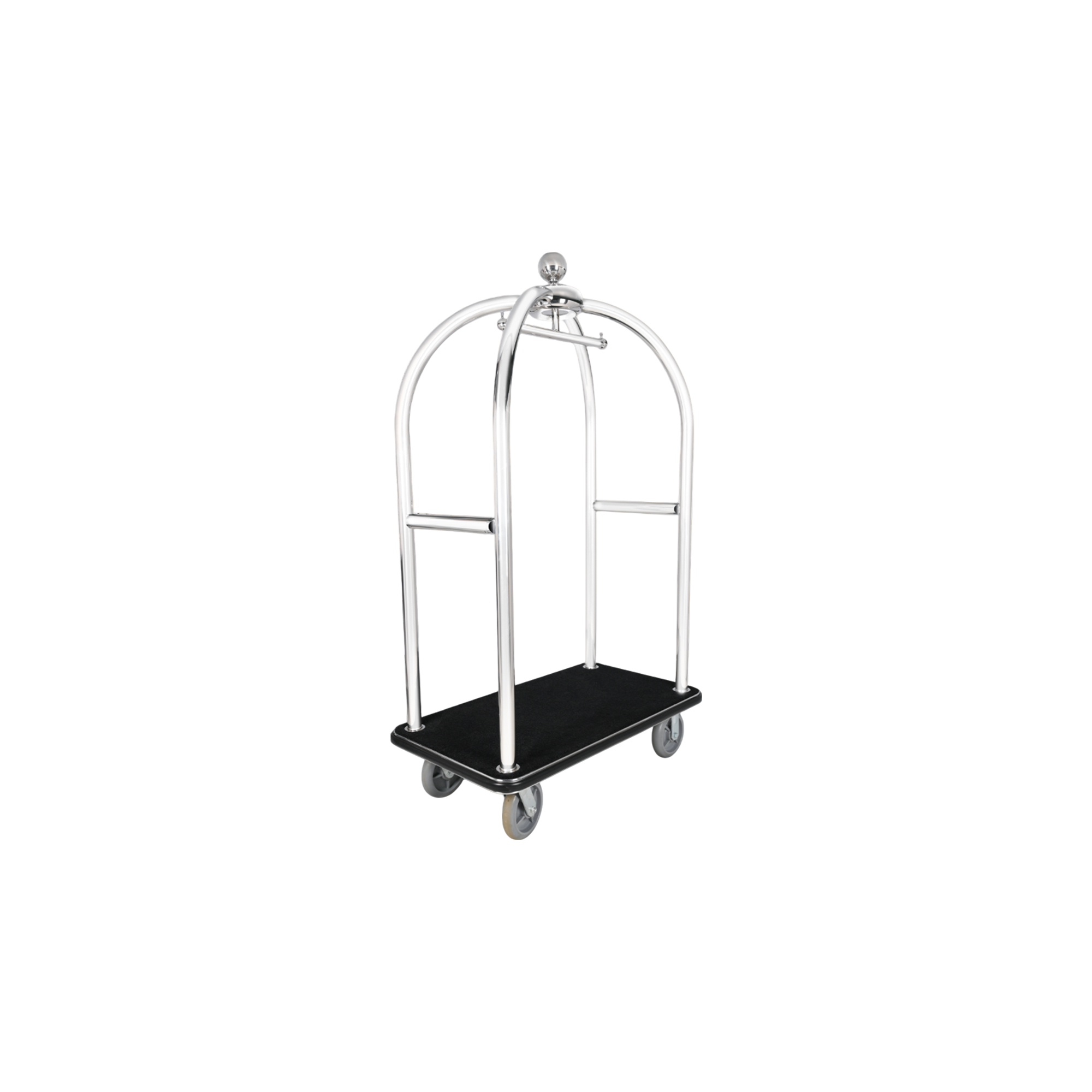 Black Hotel Luggage Trolley