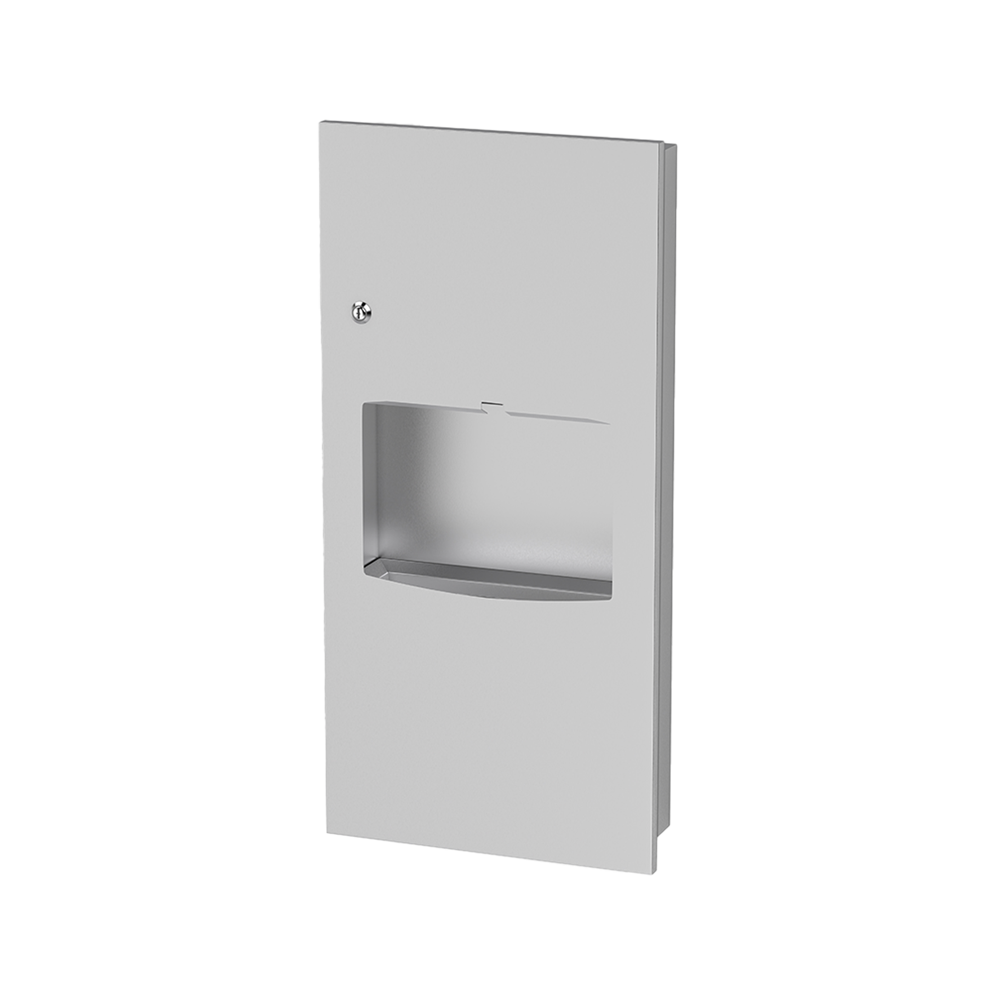 2-in-1 12L Stainless Steel Recessed Panel with Waste Receptacle