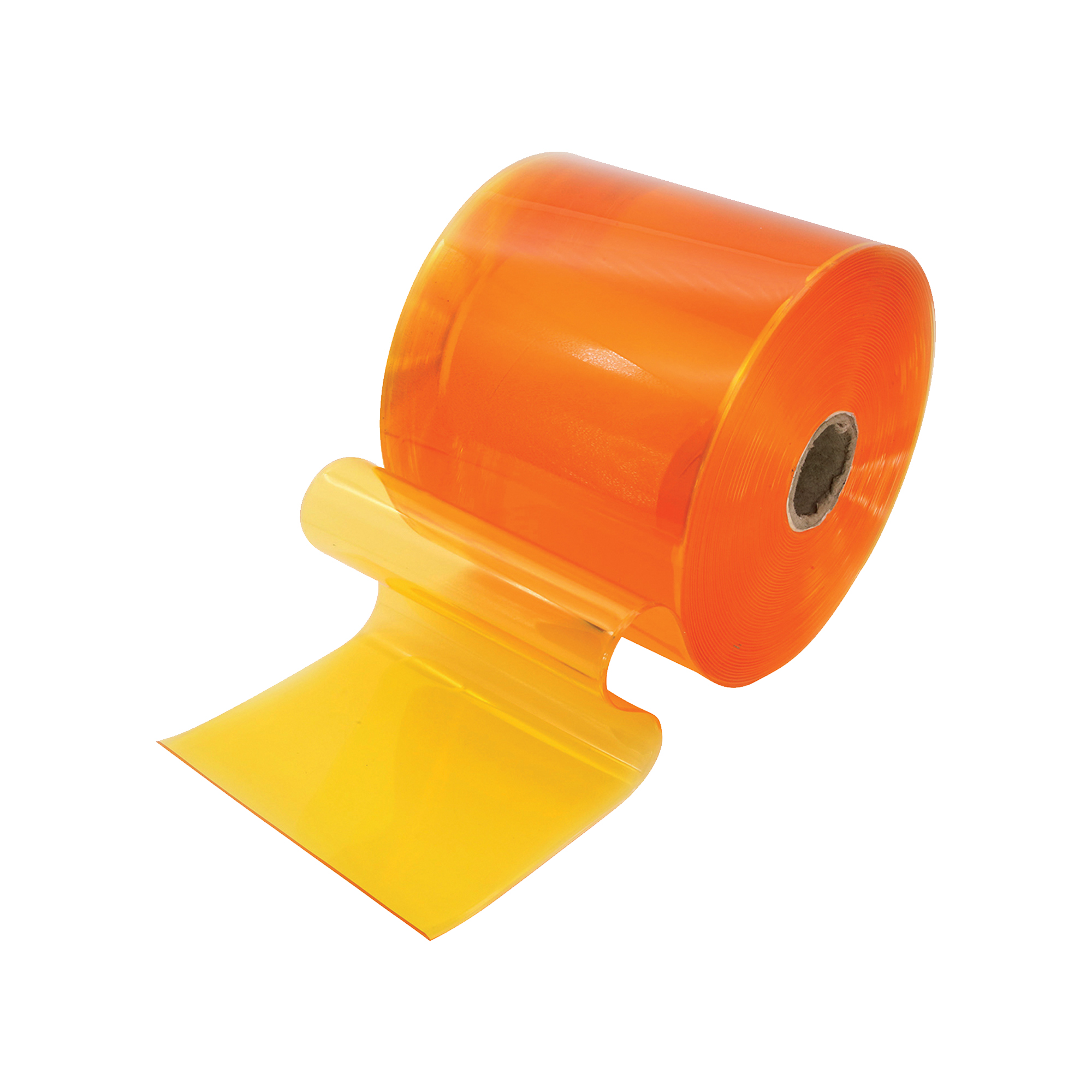 Yellow PVC Strip Curtain, Amber Roll