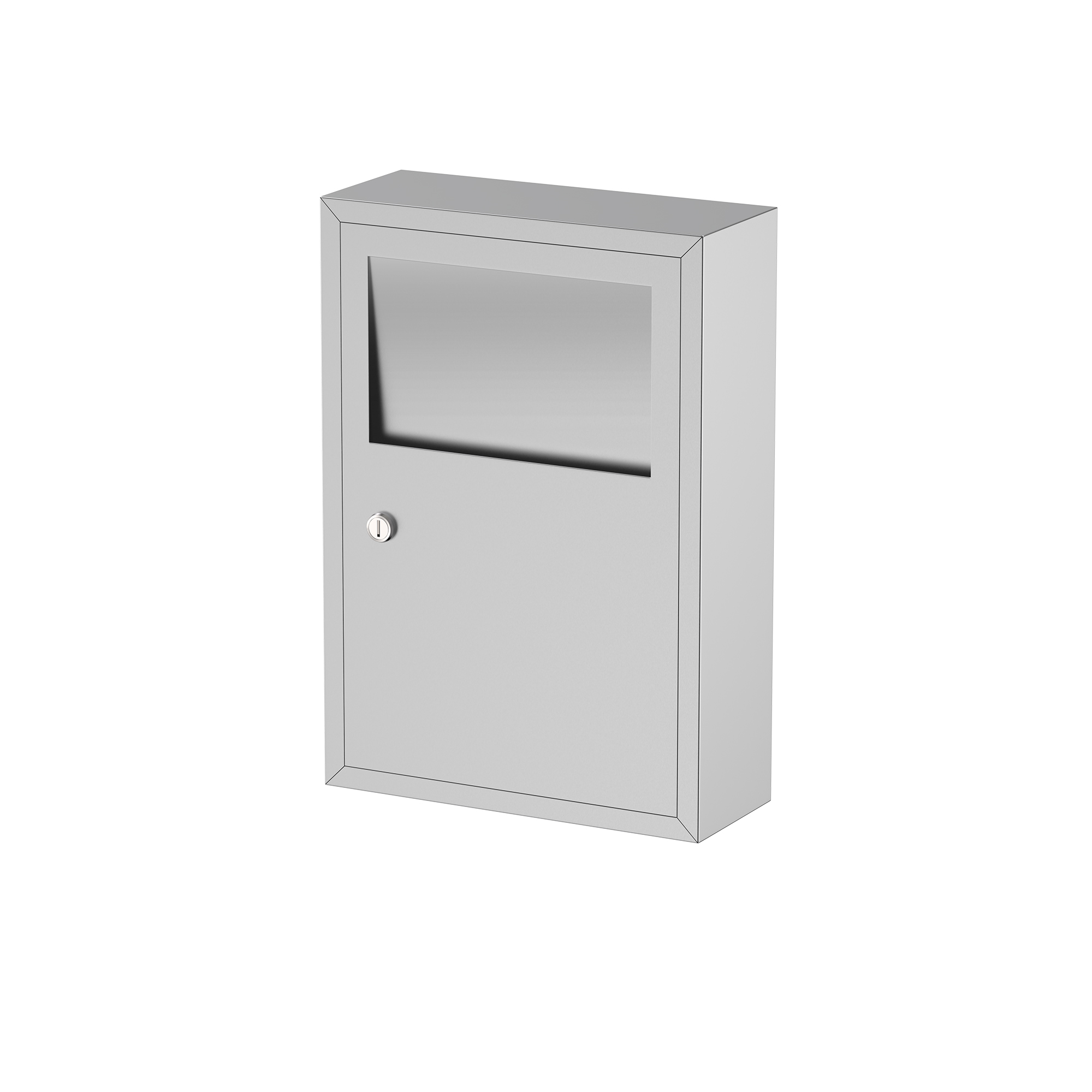 Silver Sanitary Napkin Disposal Waste Receptacle