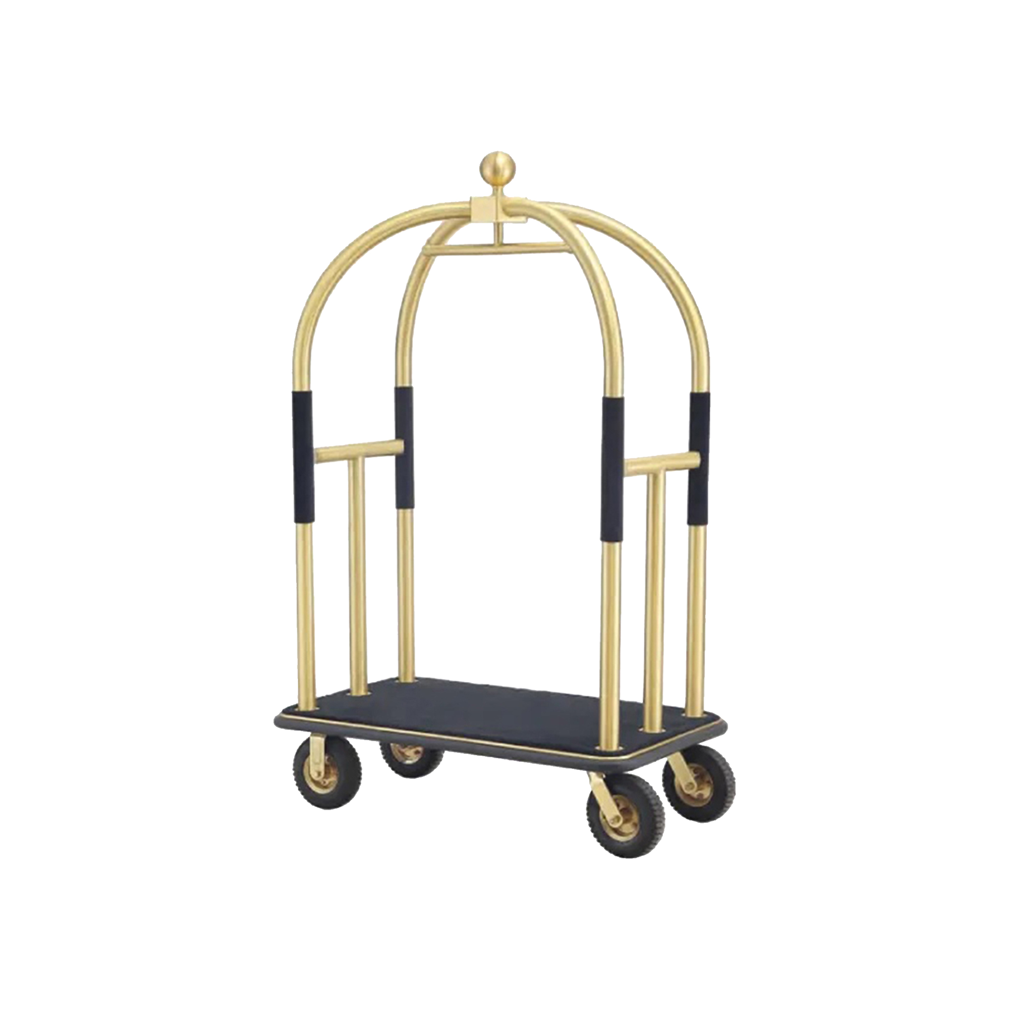 Champagne-Gold Luggage Trolley