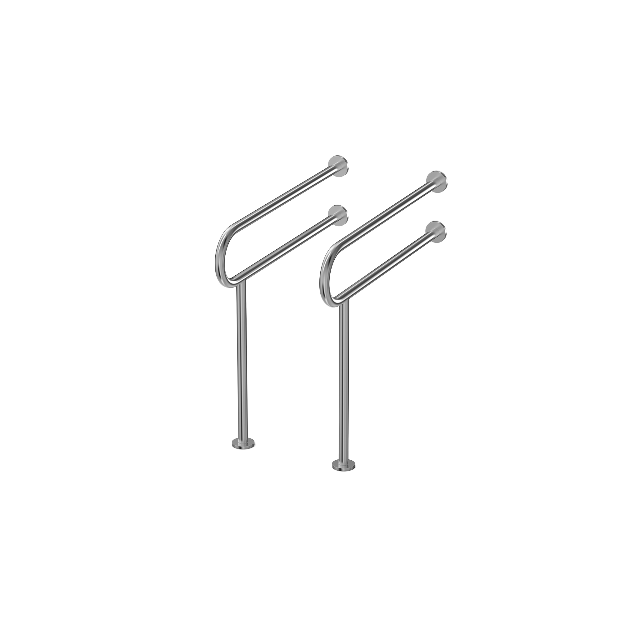 Stainless Steel U-Shaped Disabled Grab Bar (Set of 2)