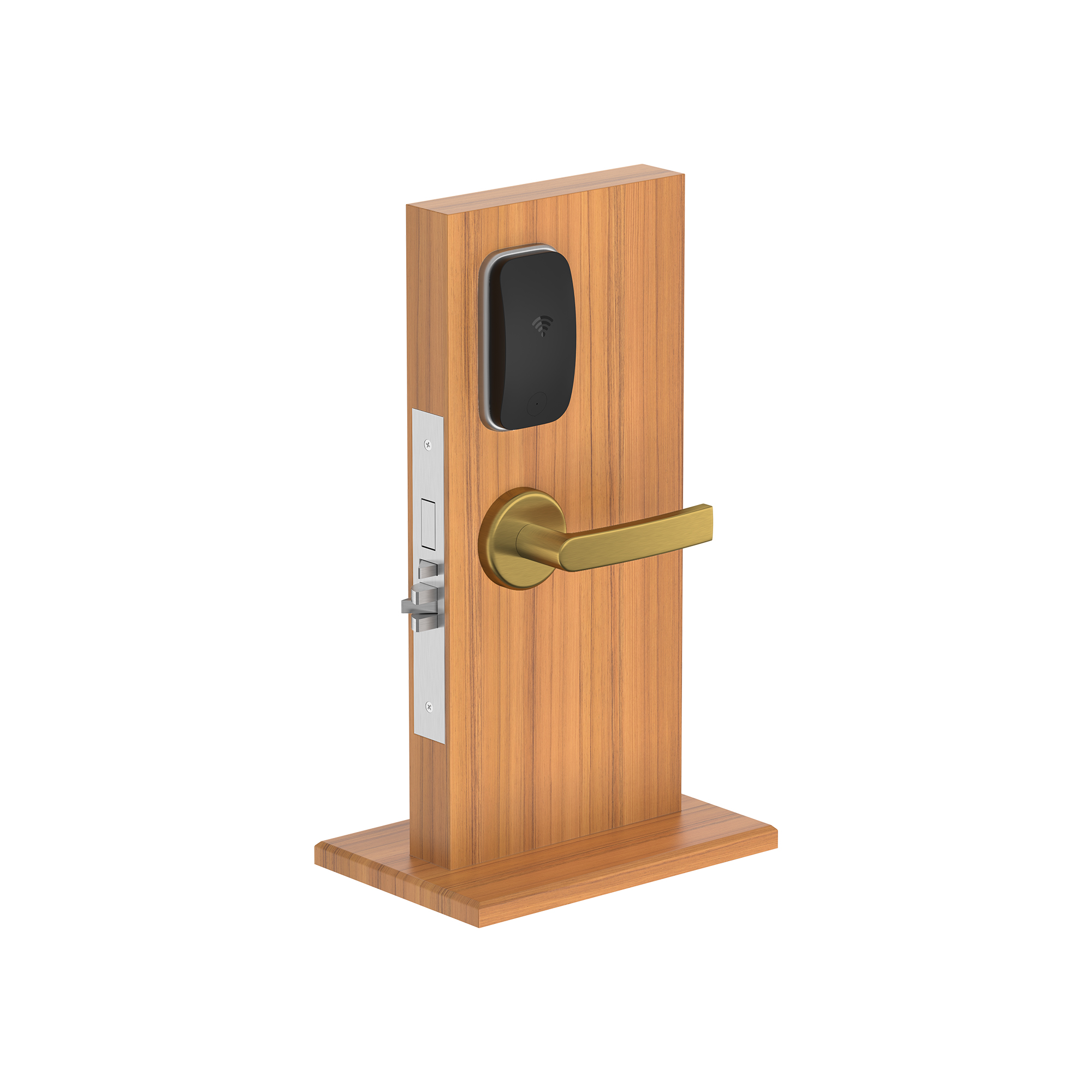 Black RFID Door Lock with Extruded Aluminum