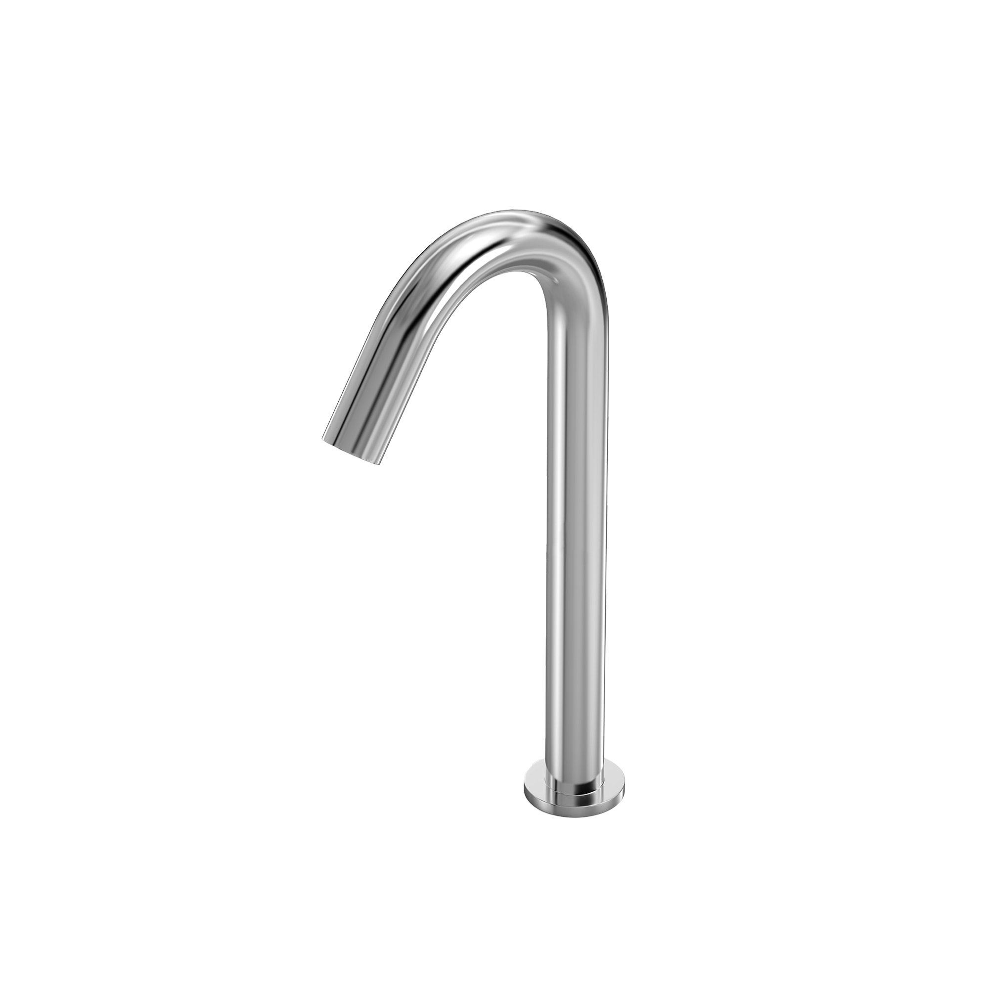 Silver Deck-Mounted Sensor Tap with Infrared Sensor