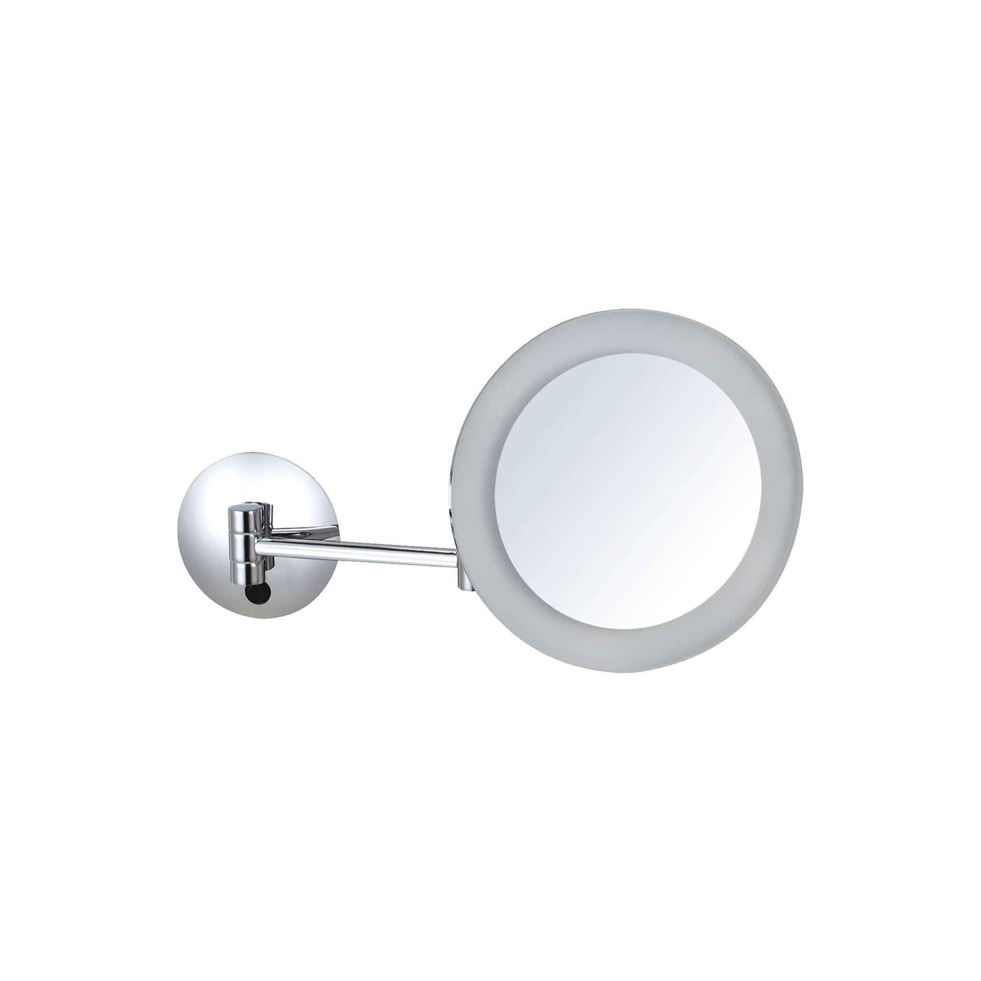 Acrylic 3X Round Wall-Mounted Mirror