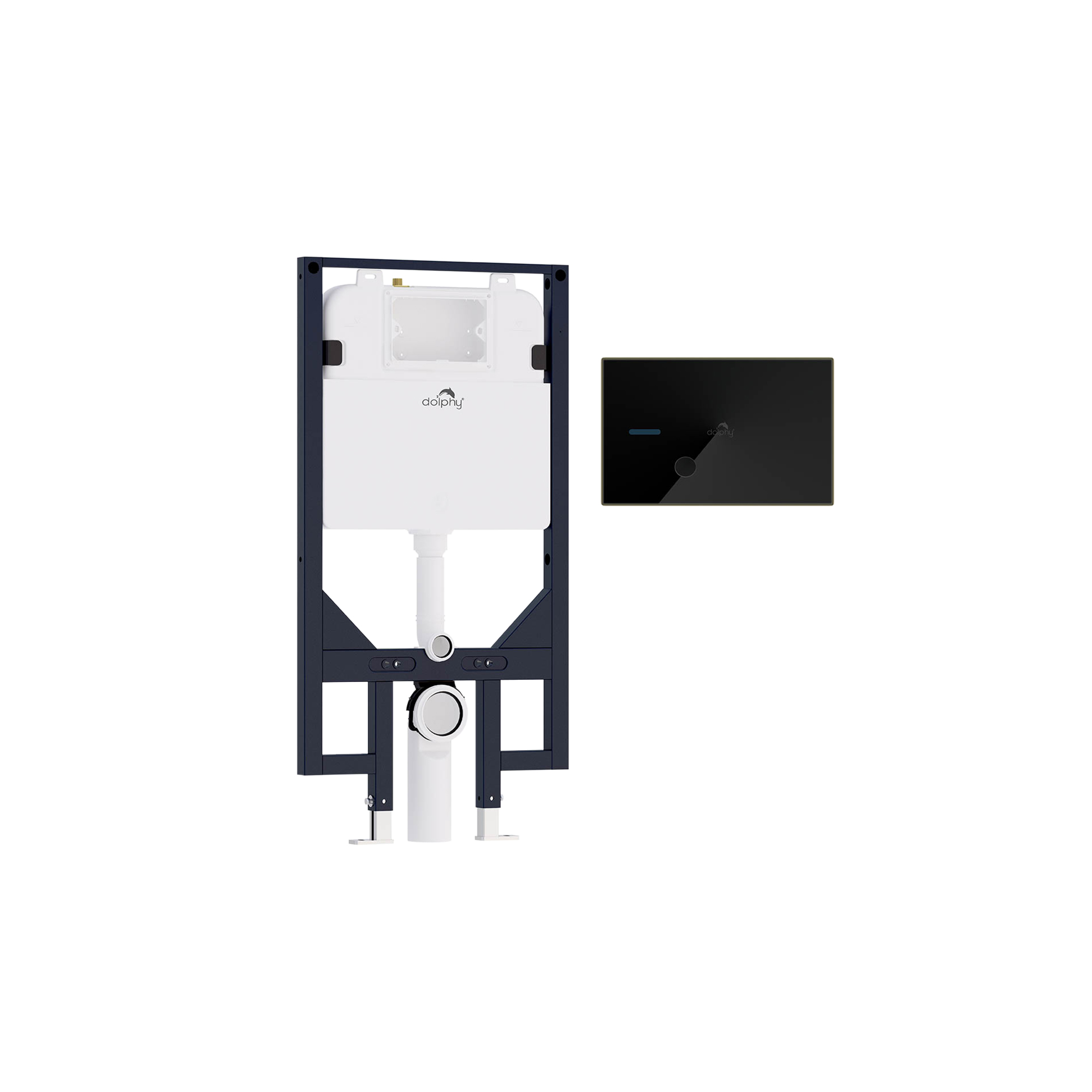 Full-Frame Concealed Cistern with Sensor Plate