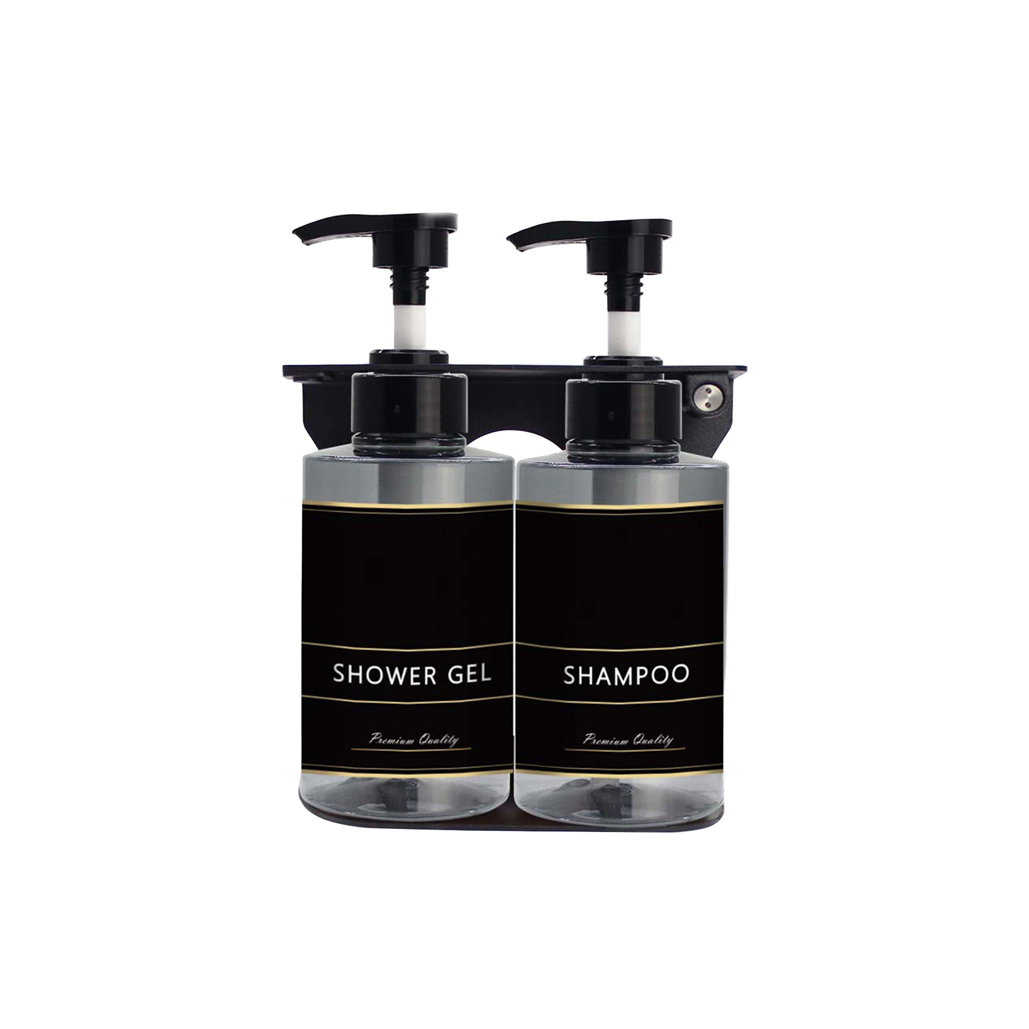 300ml Manual Soap Dispenser, ABS + SS, Set of 2