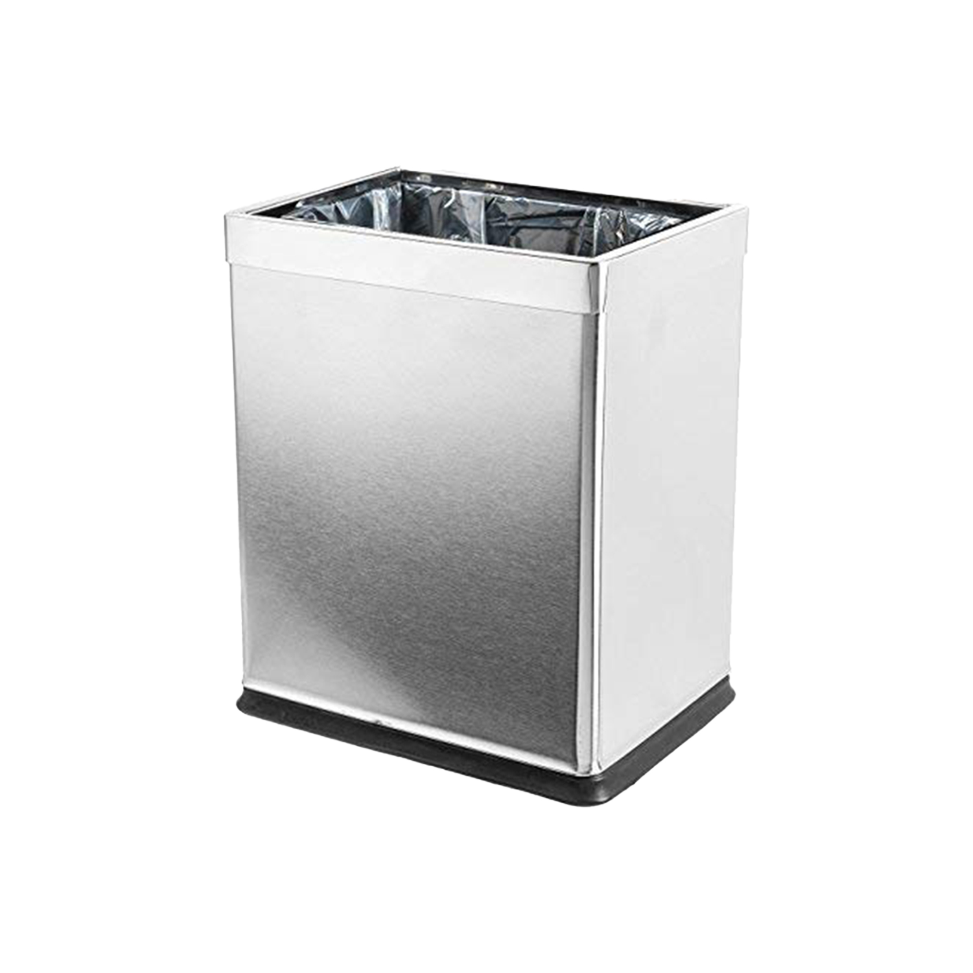 10L Indoor Silver Trash Can