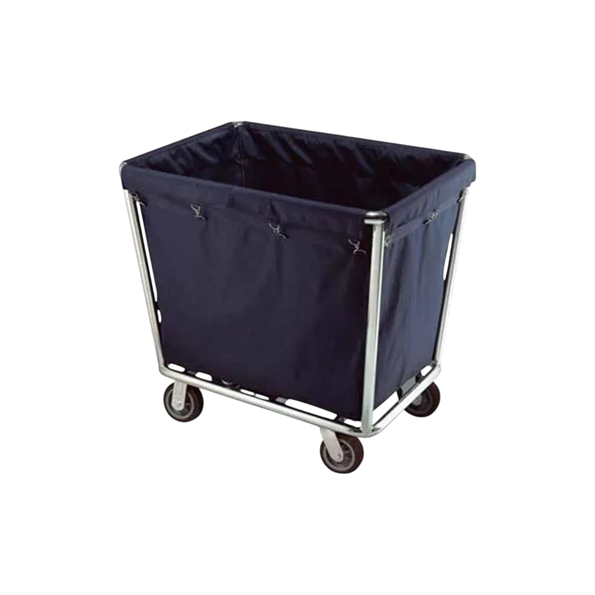 Stainless-Steel Dark-Blue Linen Trolley