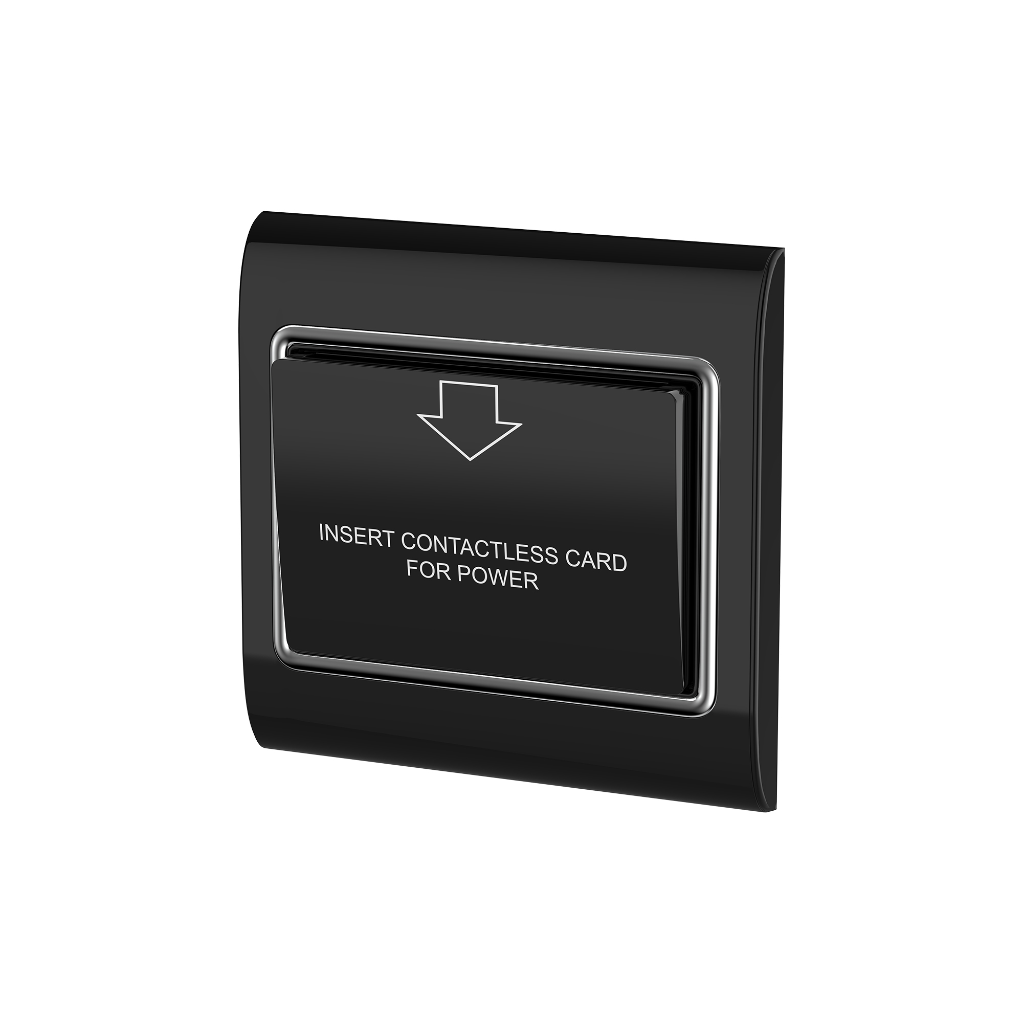 Black RFID Door Lock with Key Card Switch