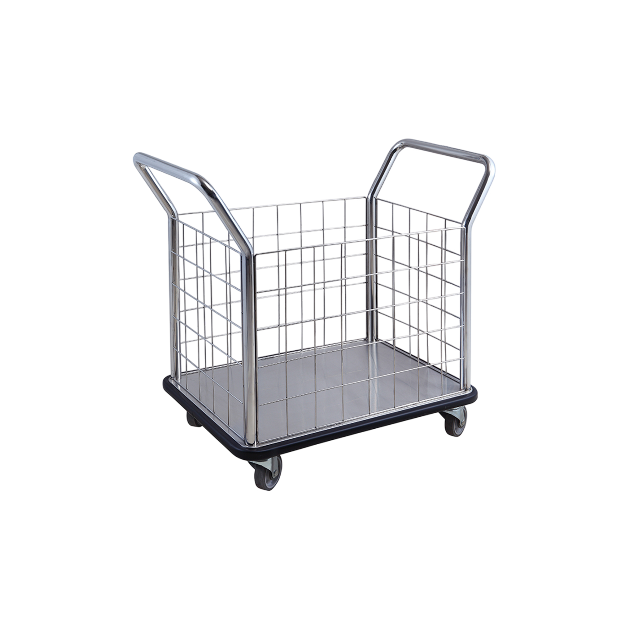 Silver Linen-Steel Cage Trolley