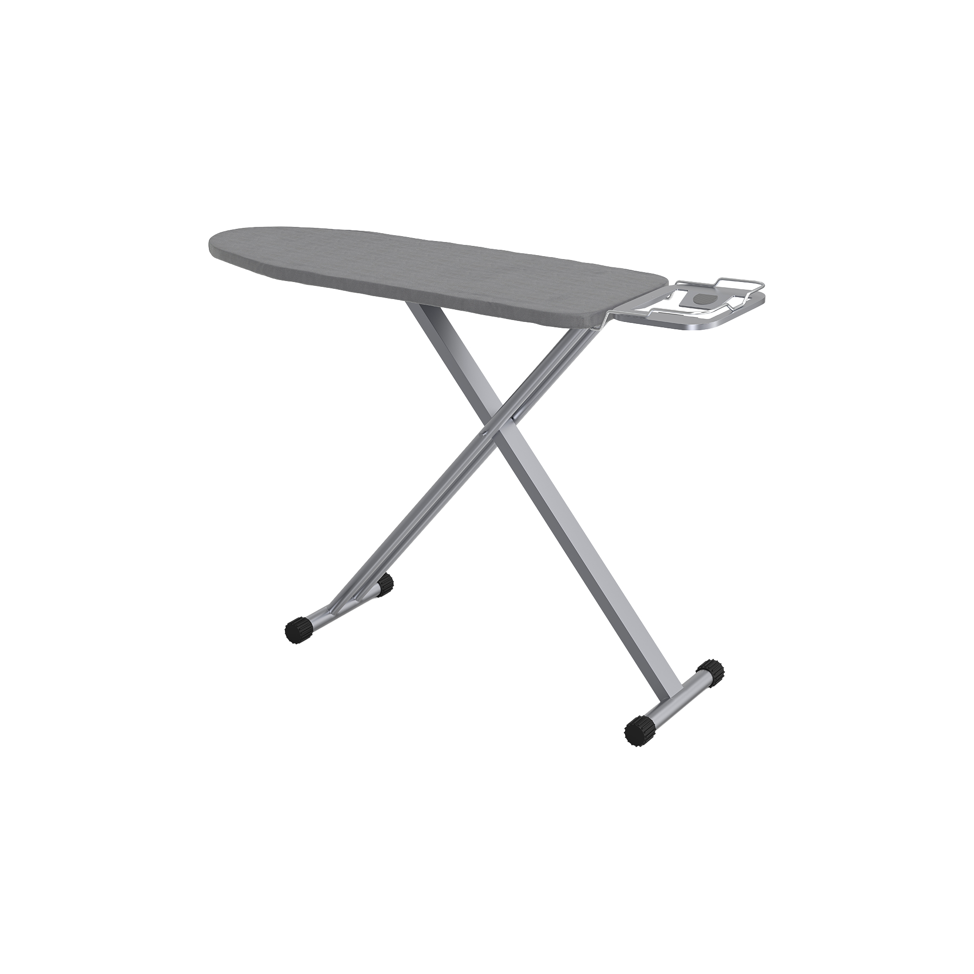 Silver Folding Adjustable Iron-Board with Press Holder
