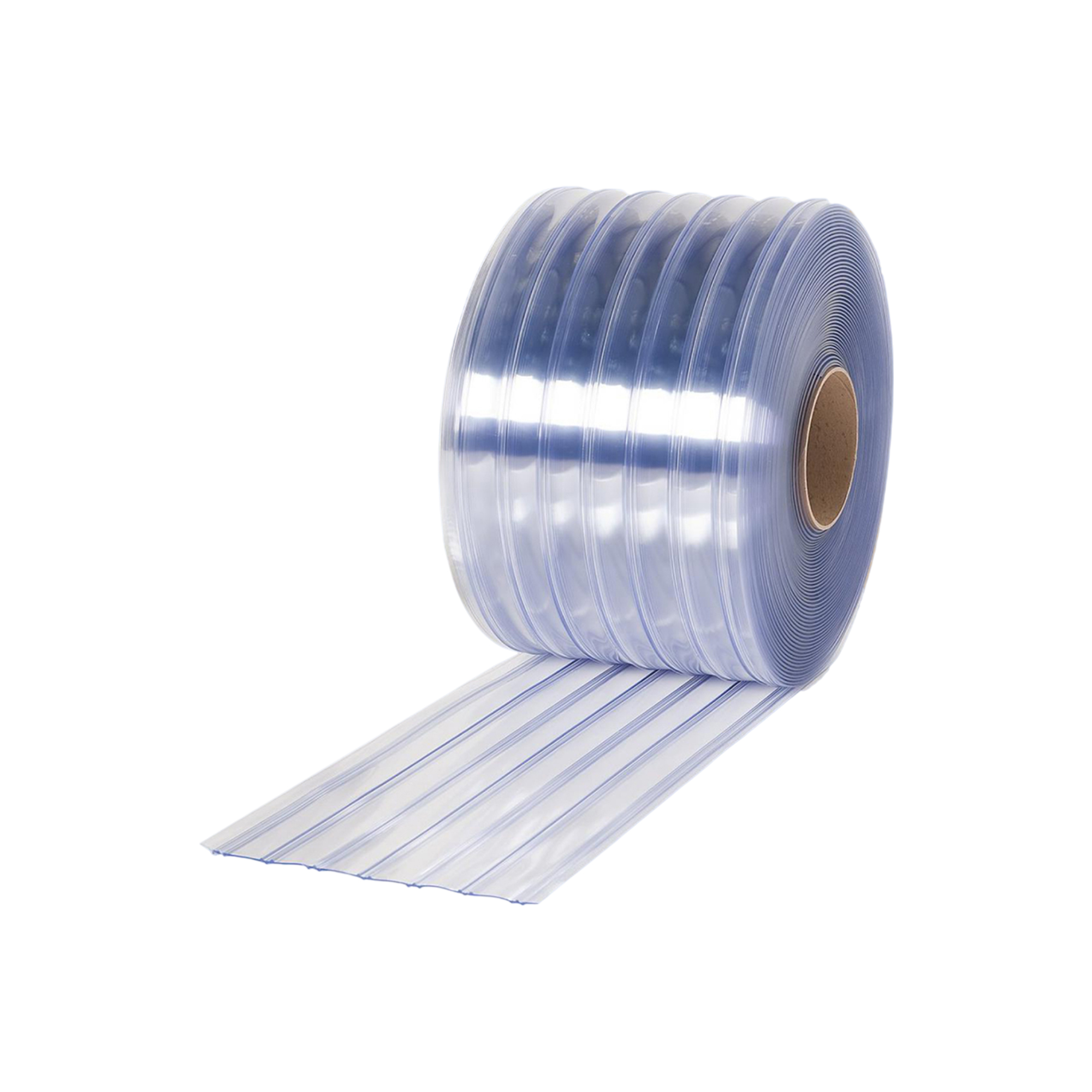 3mm Transparent PVC Double-Ribbed Curtain, 50m