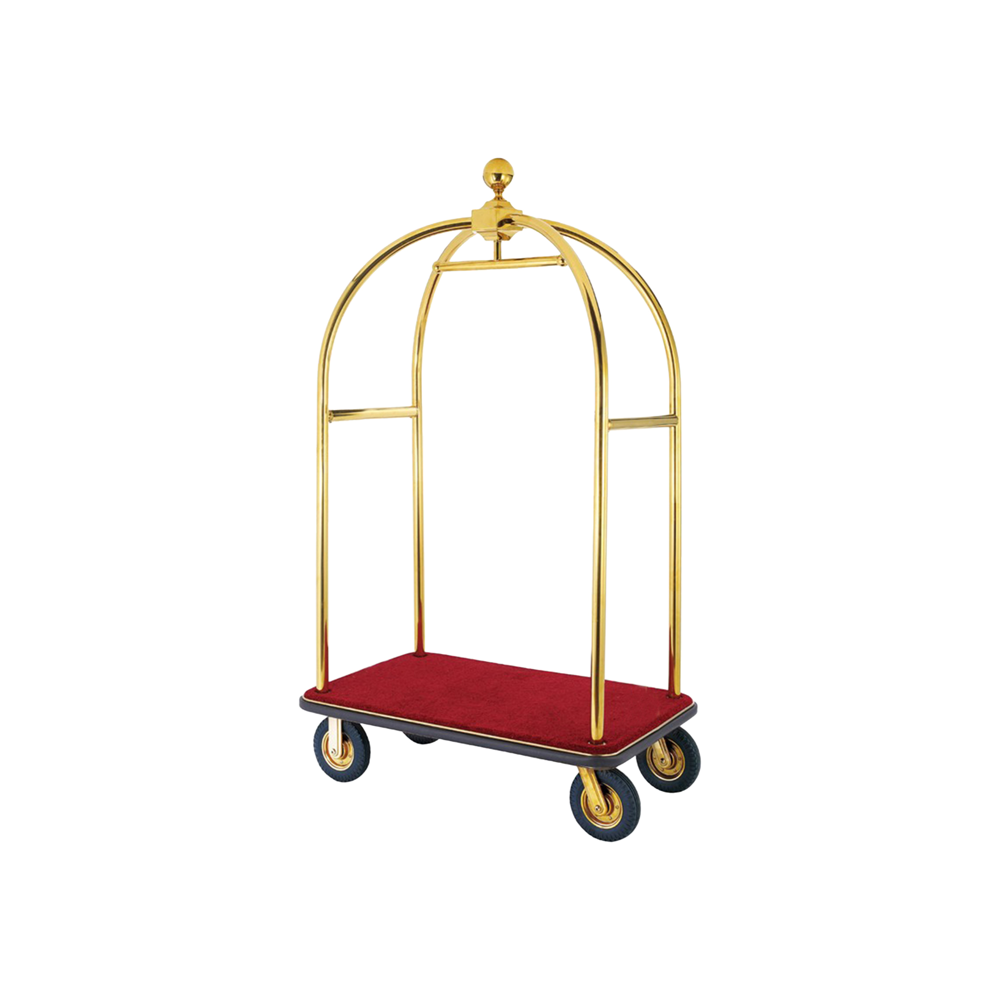 Gold Luggage Cart with Folding Option