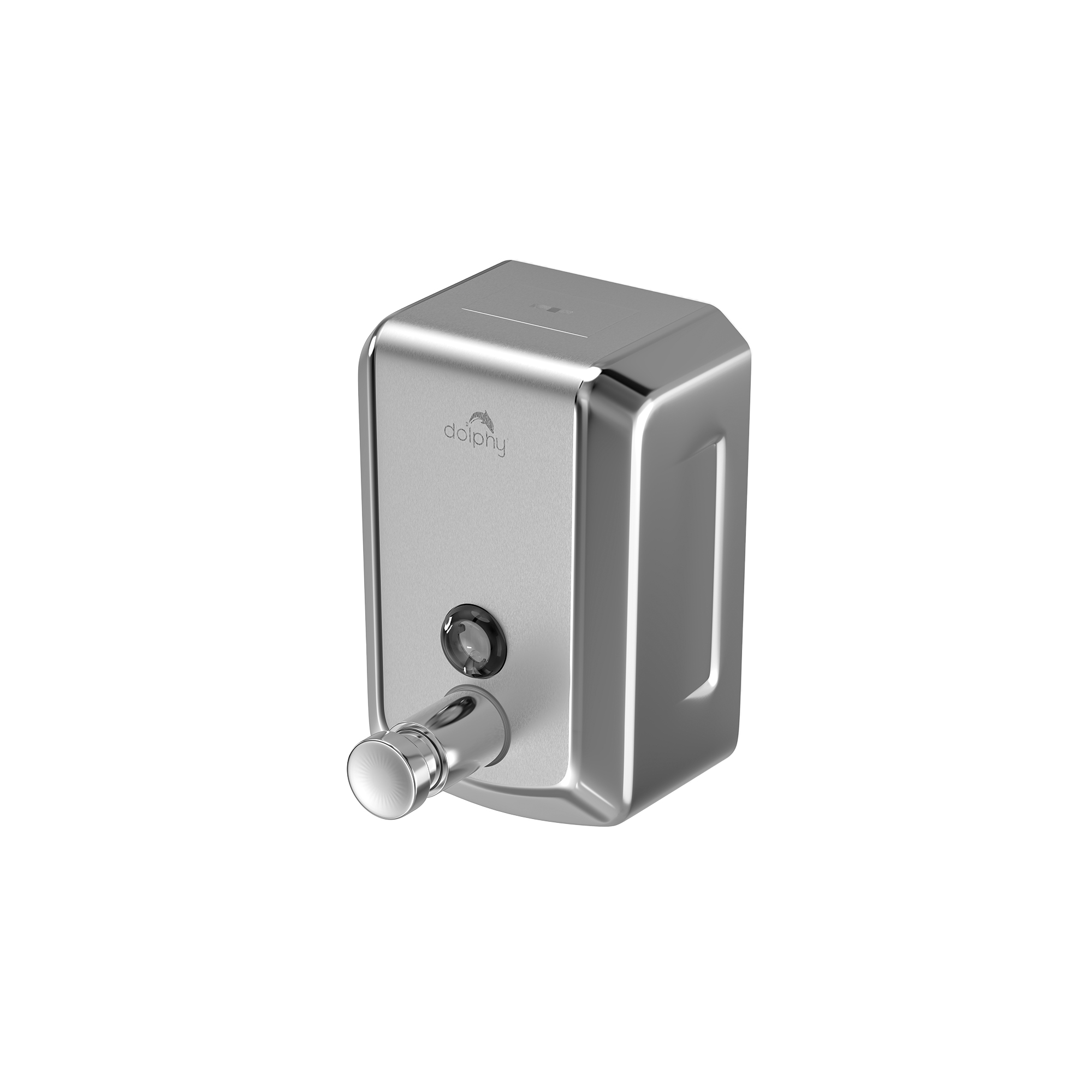 Silver Wall-Mounted Press Soap Dispenser 500ml