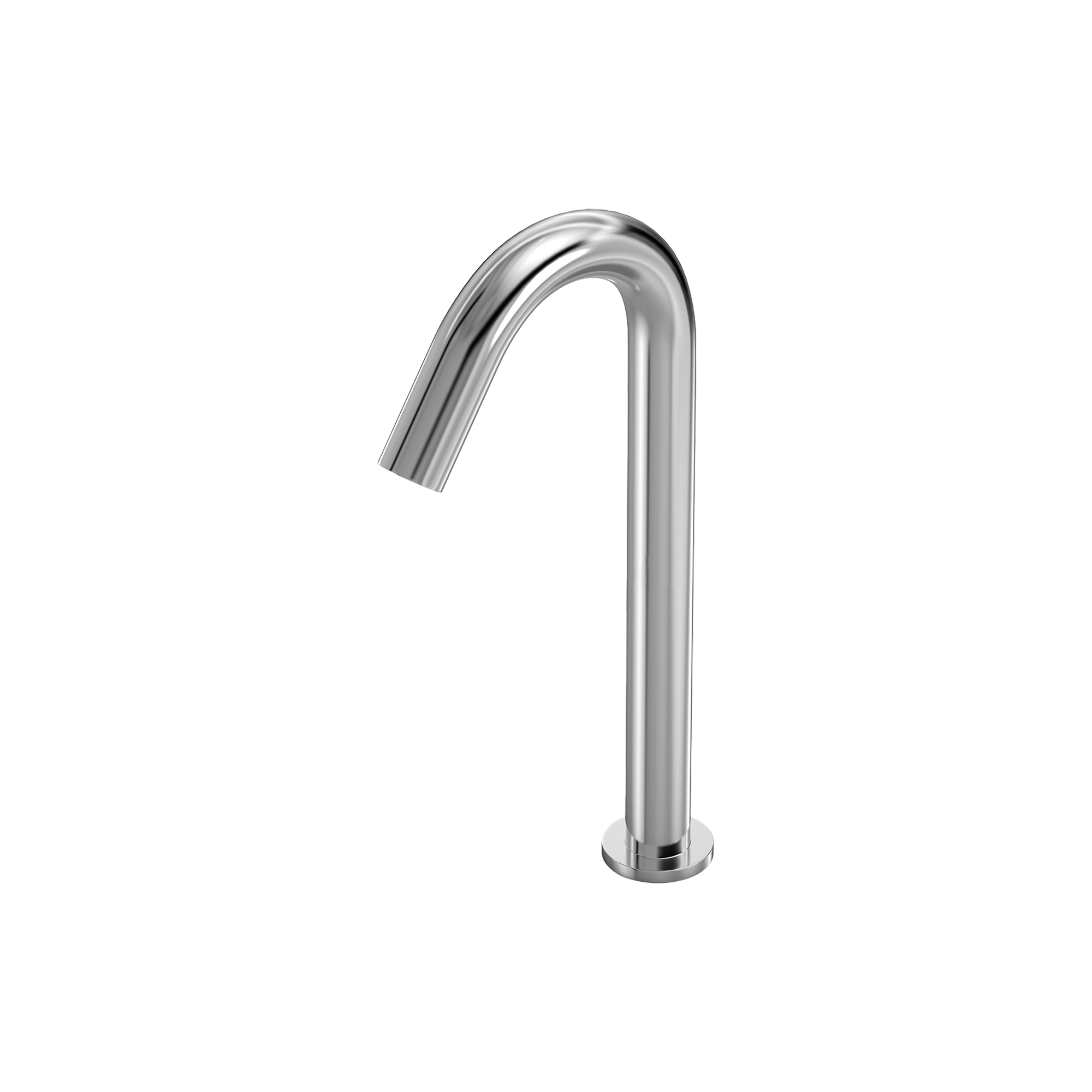 Silver Deck-Mounted Sensor Tap with Infrared Sensor