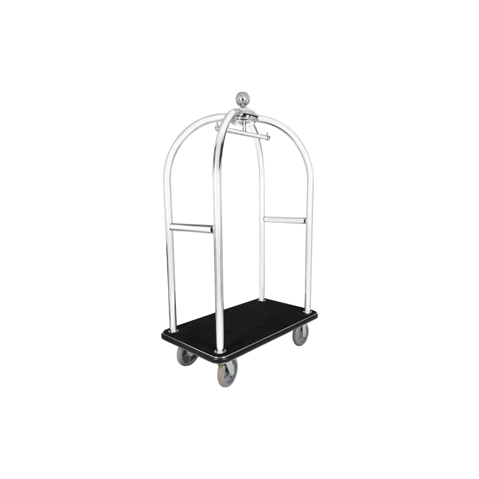 Black Hotel Luggage Trolley