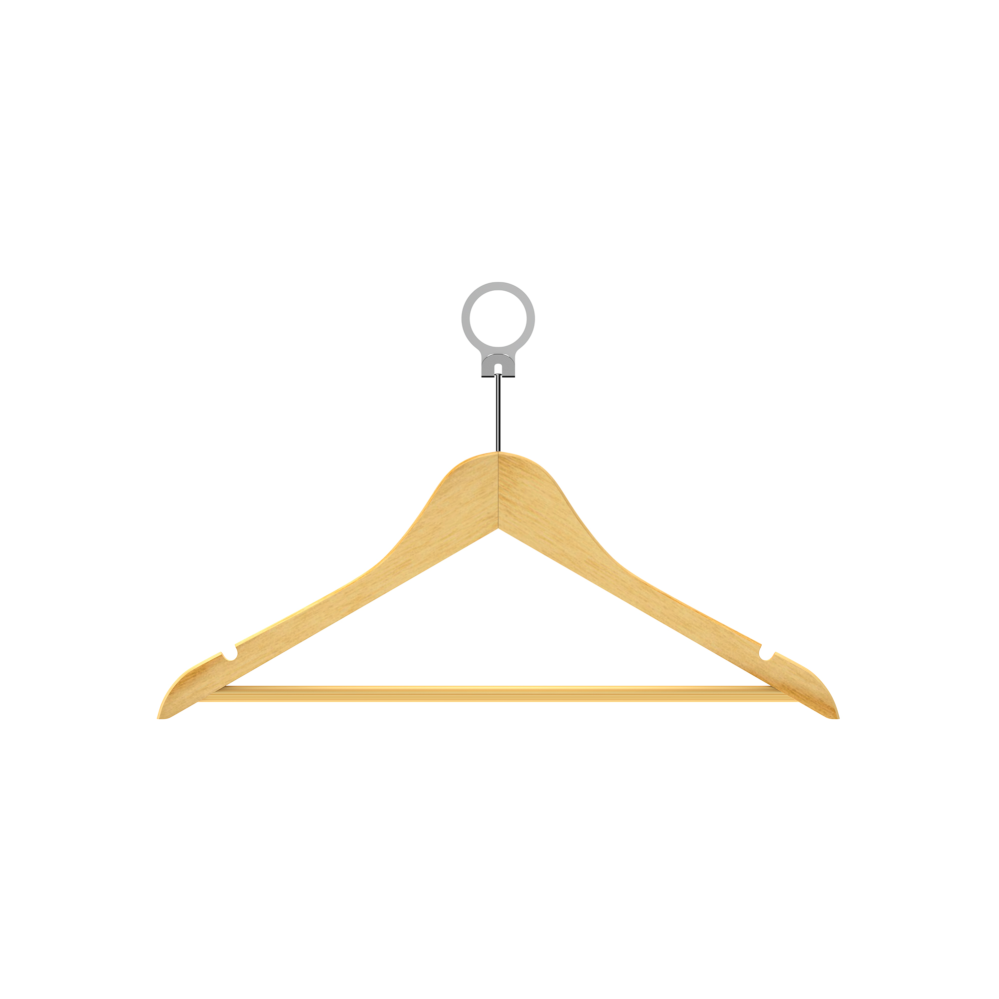 Brown Wooden Cloth Hanger for Clothes
