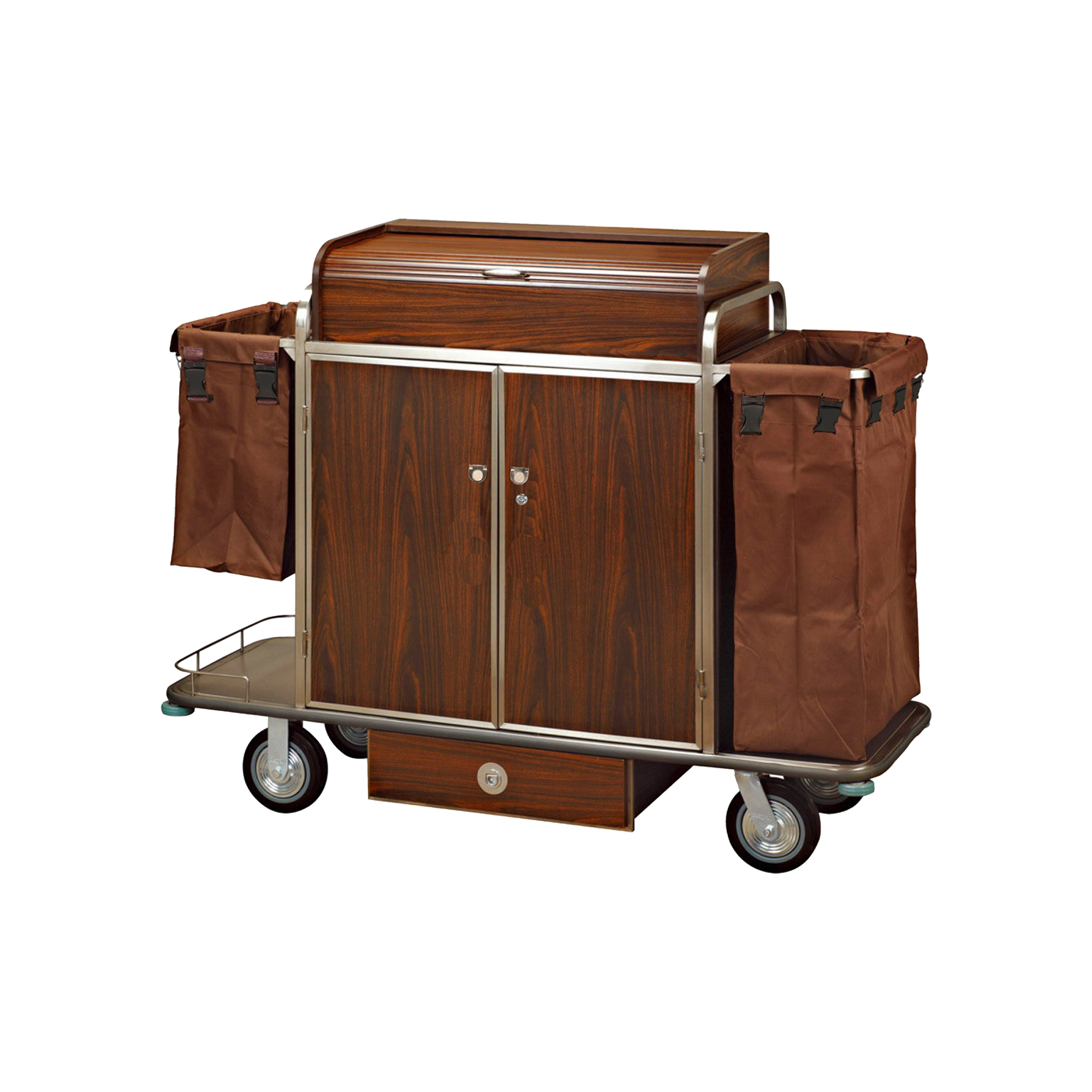 High-Quality Hotel-Linen Housekeeping Cart