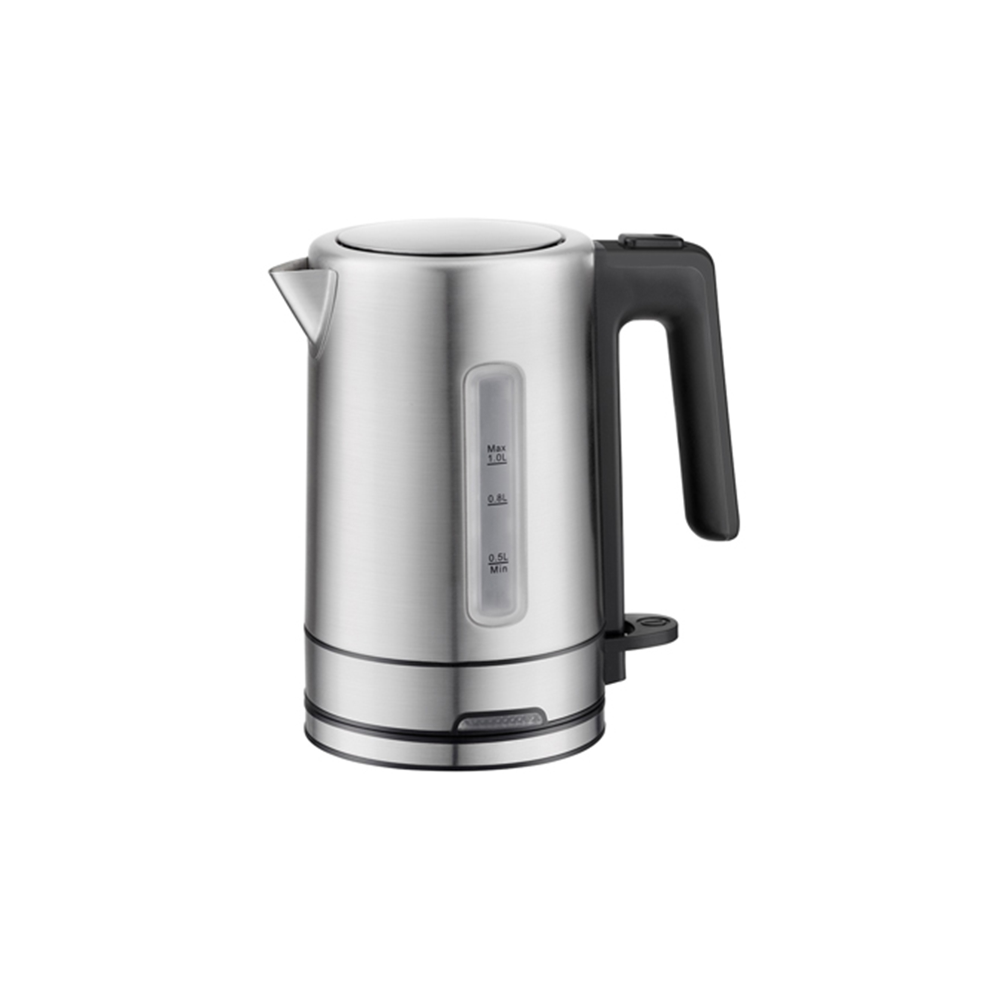 1L Silver Stainless Steel Electric Kettle