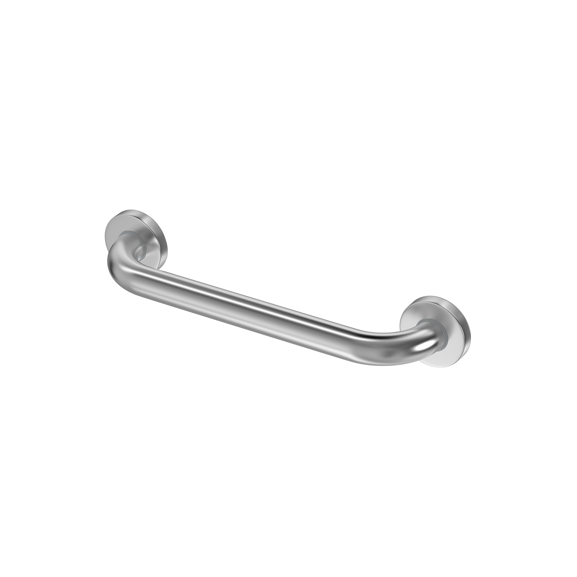 Silver Straight-Handrail Handicap Grab Bar