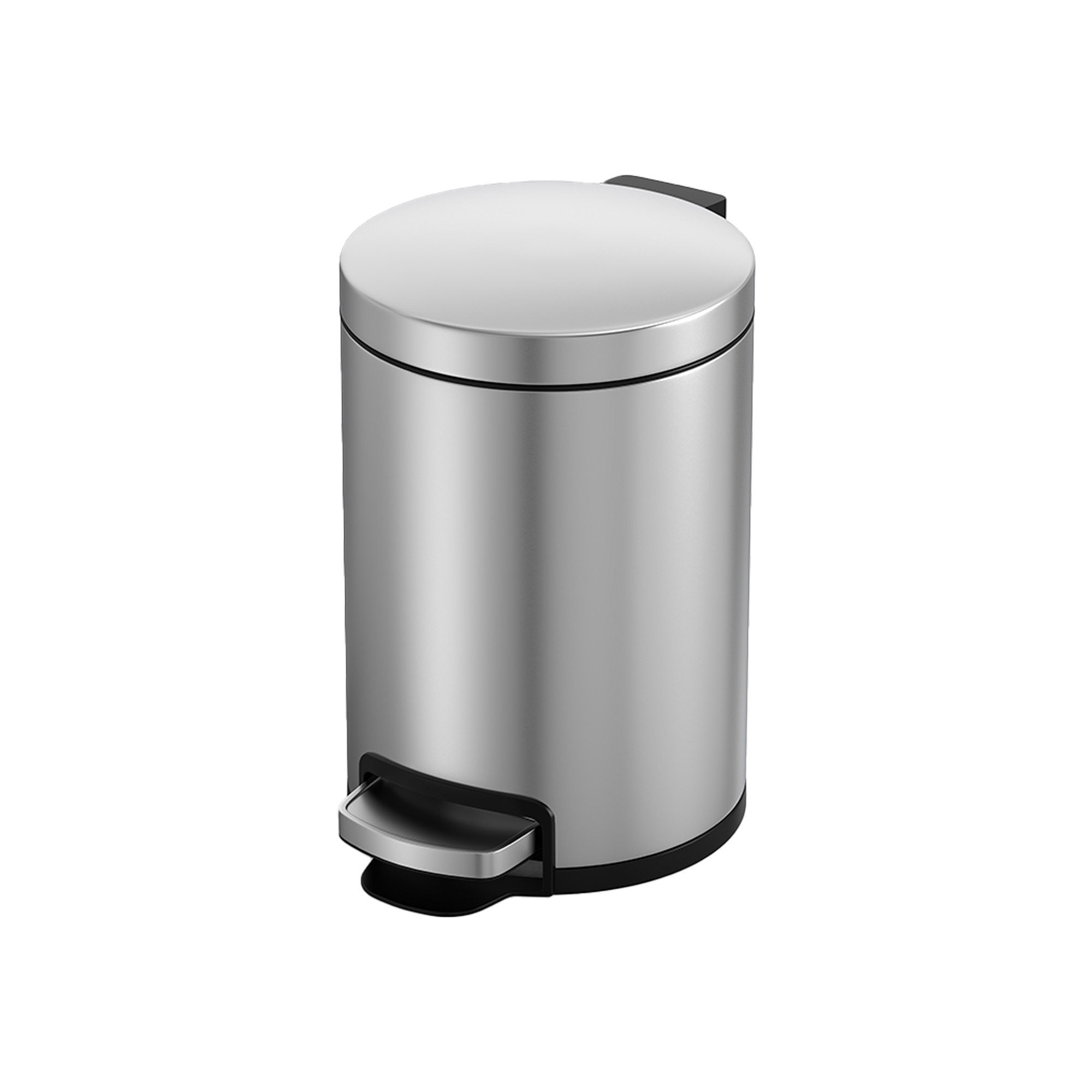 3L Round Stainless-Steel Pedal Bin