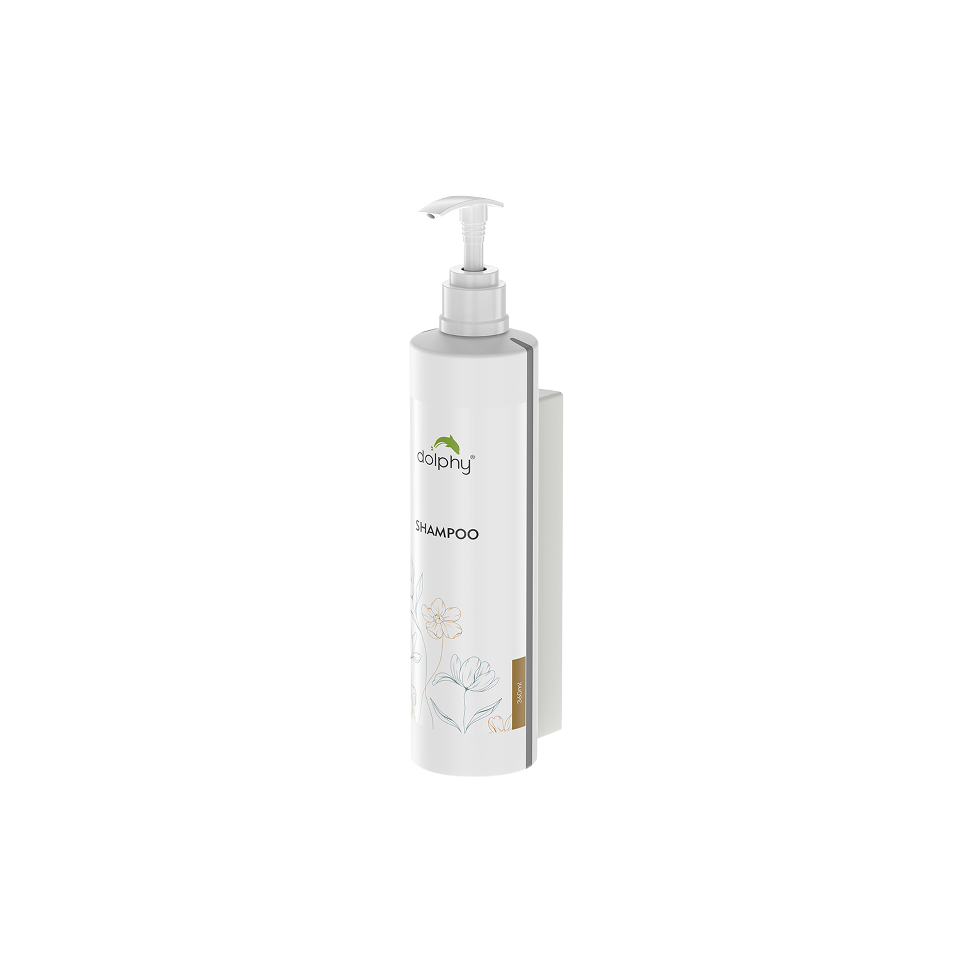 Hotel Wall-Mount Soap Dispenser, White