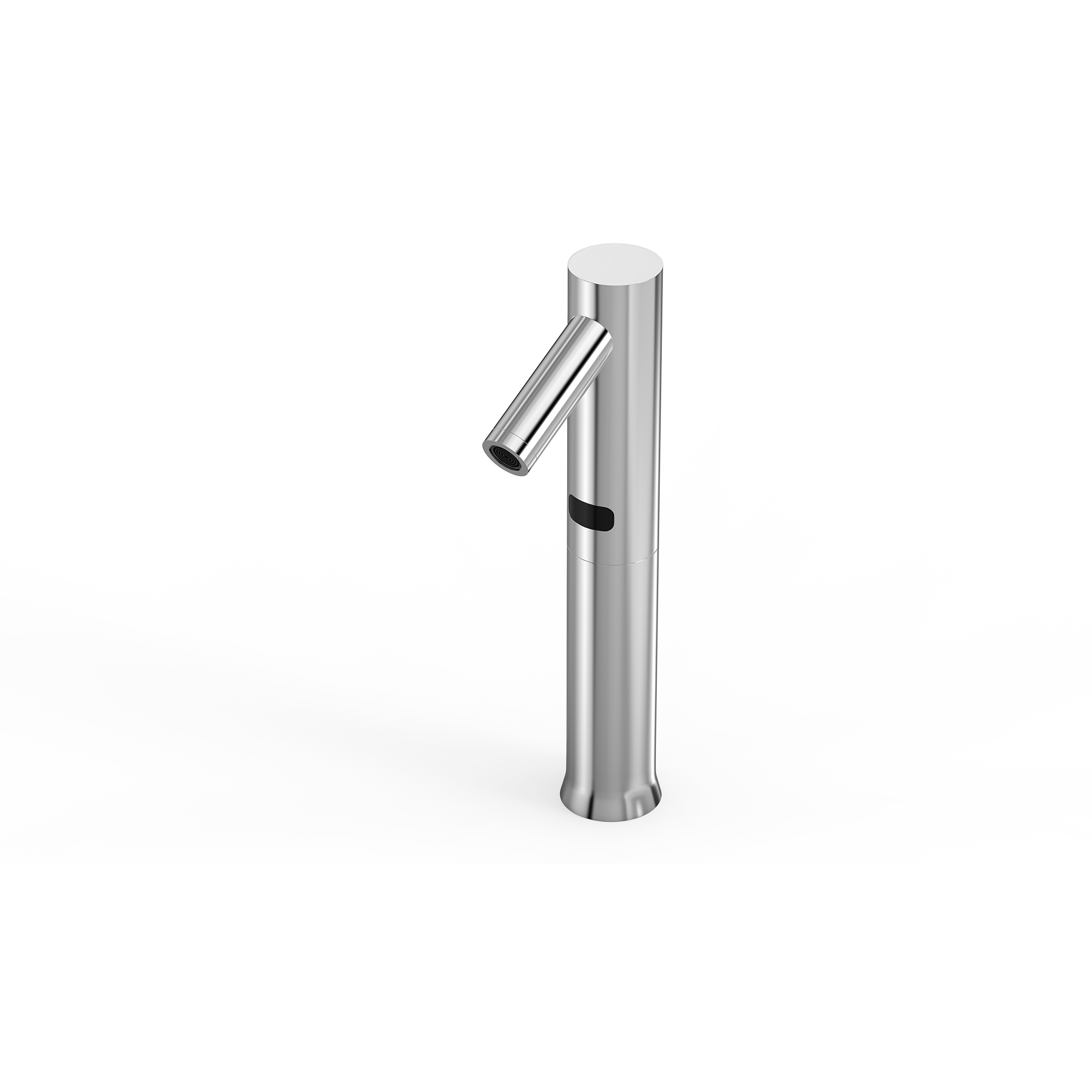 Silver Chrome-Plated Sensor Taps with Infrared Sensor