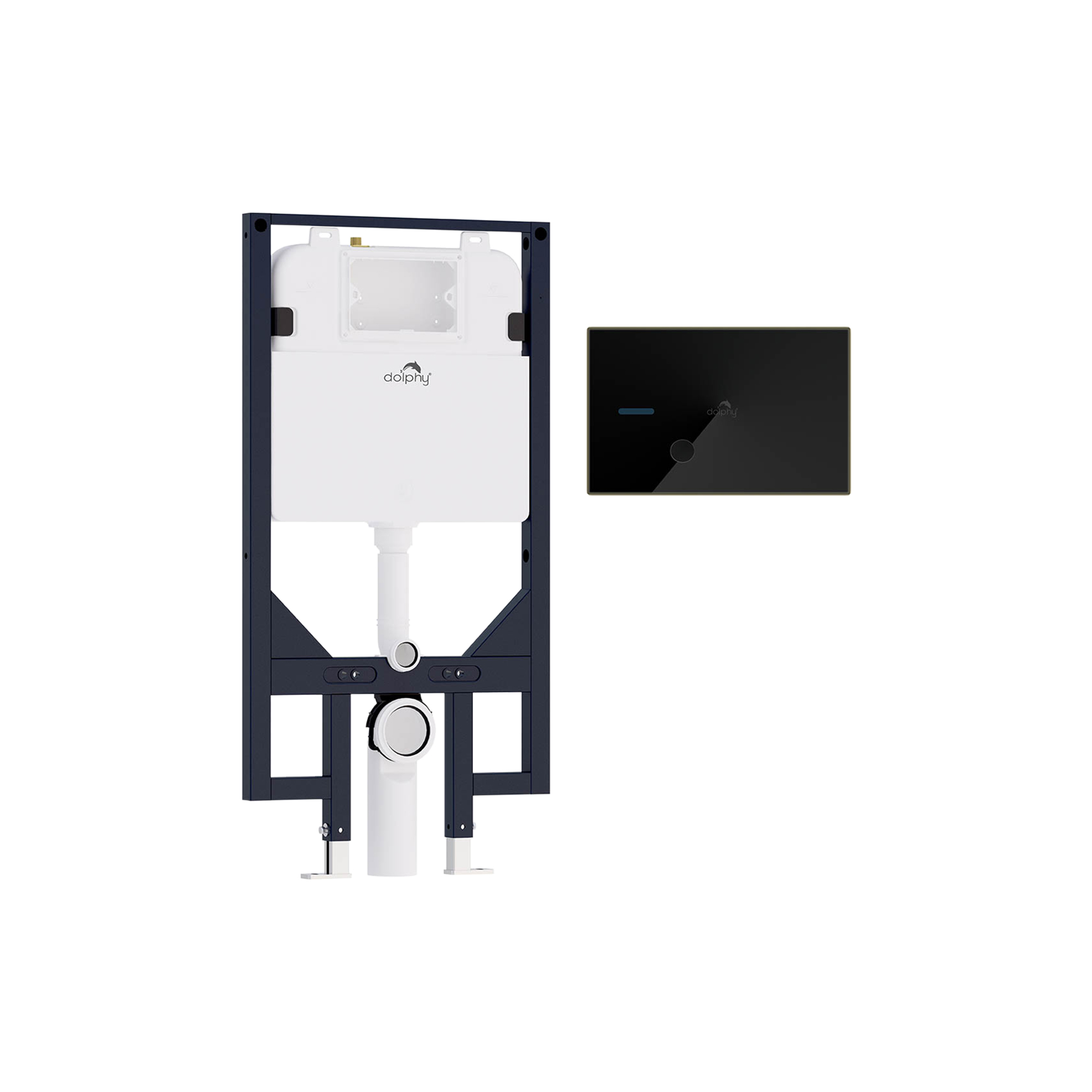 Full-Frame Concealed Cistern with Sensor Plate