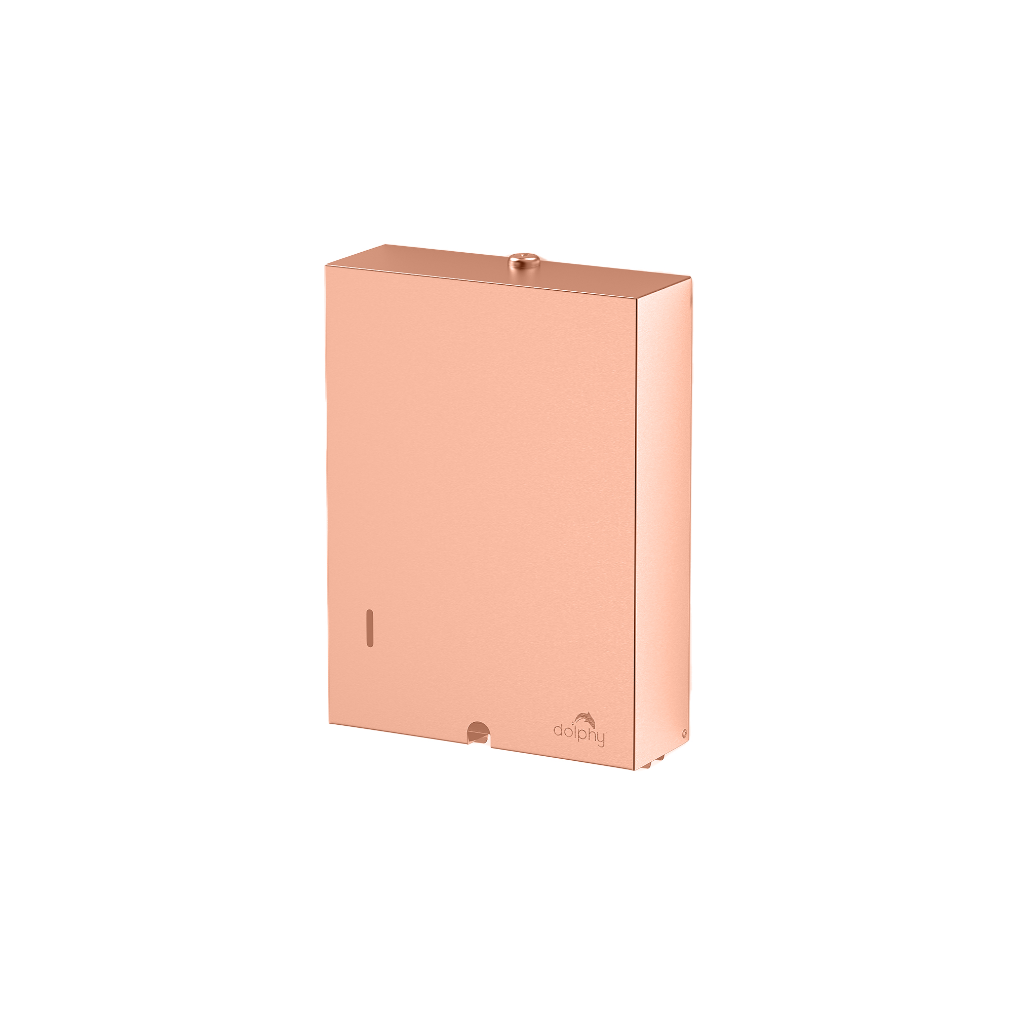 Manual Rose Gold PVD-Coated Paper Dispenser