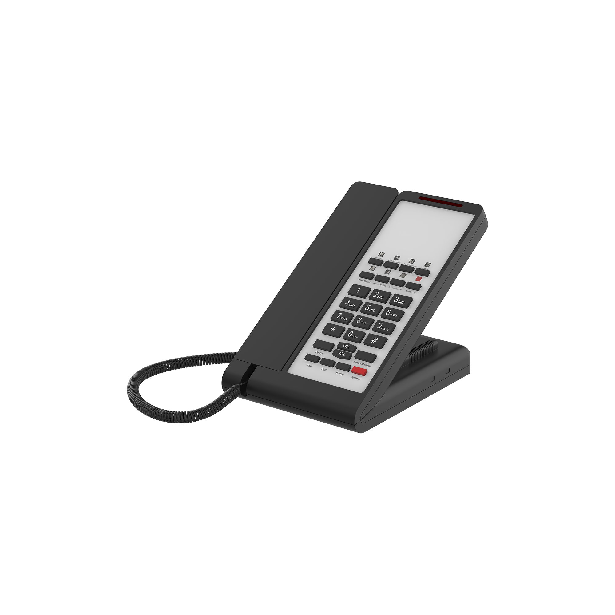 Black Hotel Intercom Telephone for Guest Room and Hotels
