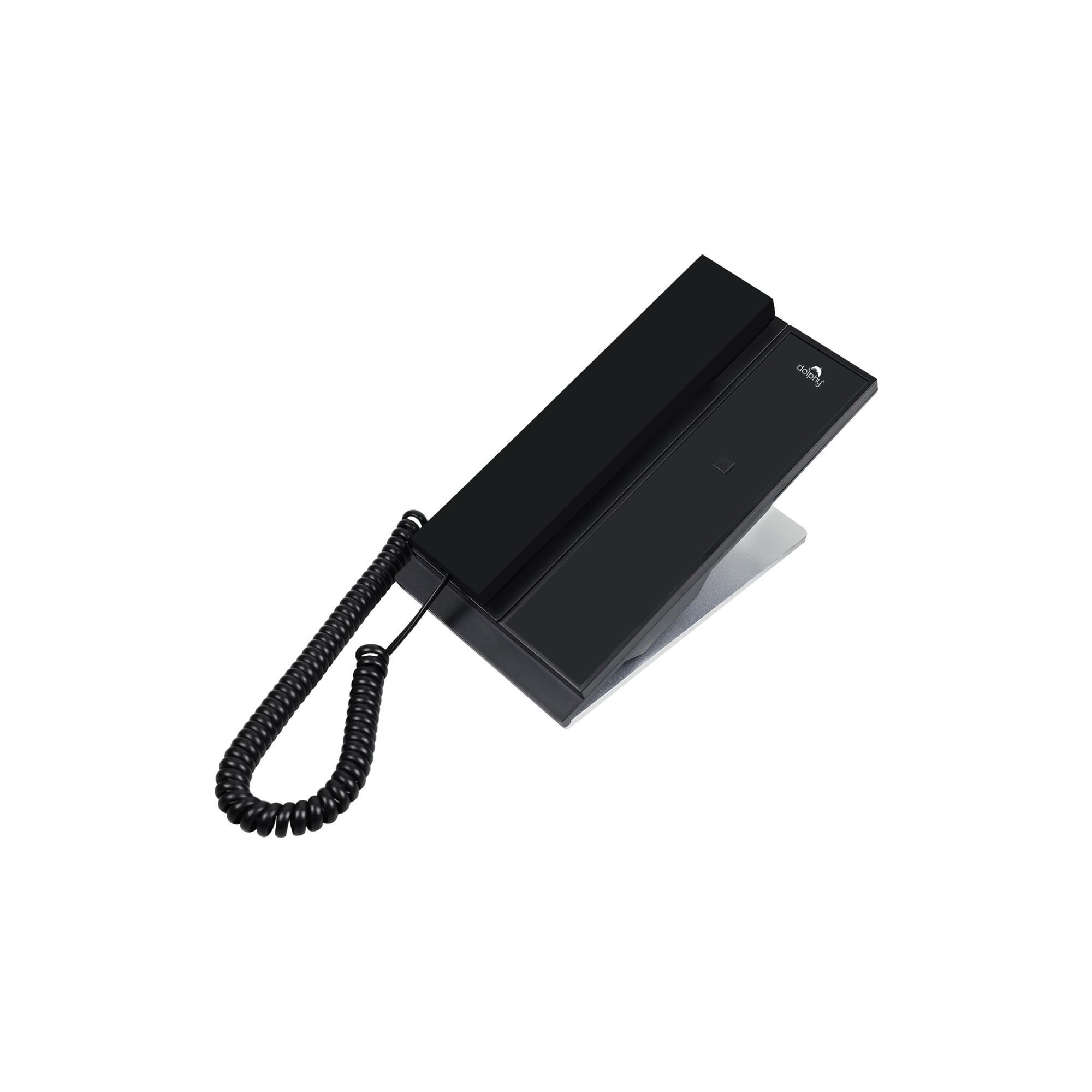 Desk- or Wall-Mounted Landline Phone, ABS with Aluminum