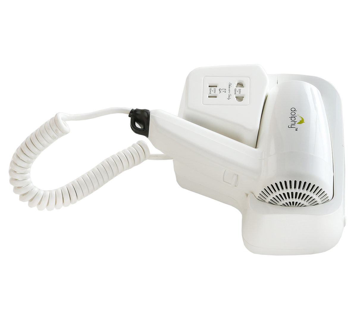 White ABS Professional Hair Dryer 1200 W
