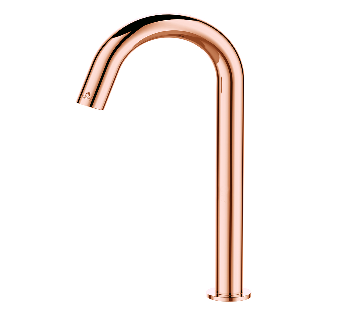 Chrome Plated Electrical Rose Gold Deck Mounted Sensor Tap
