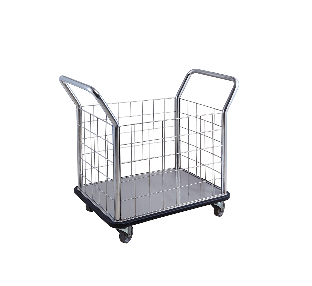 Silver Linen Steel Cage Trolley