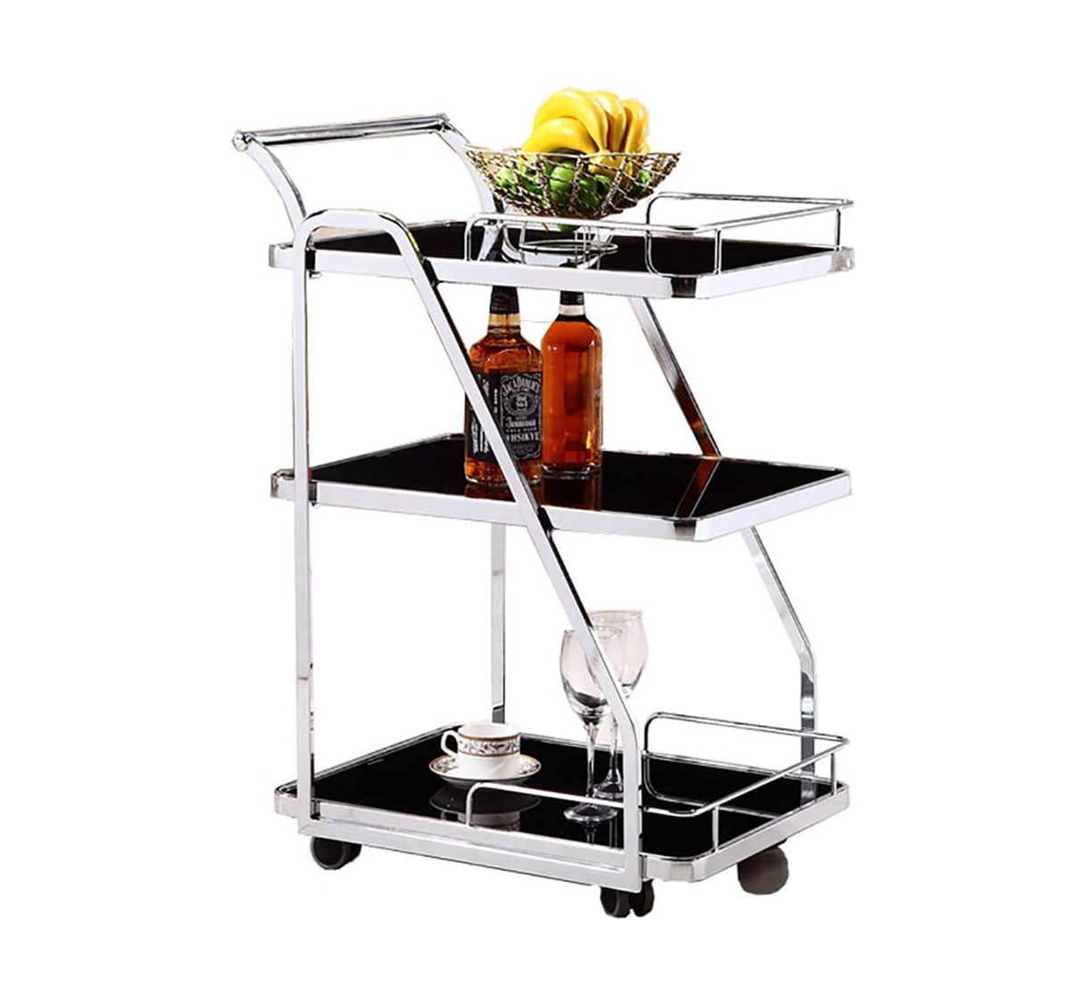 3 Tier Food And Beverage Serving Trolley