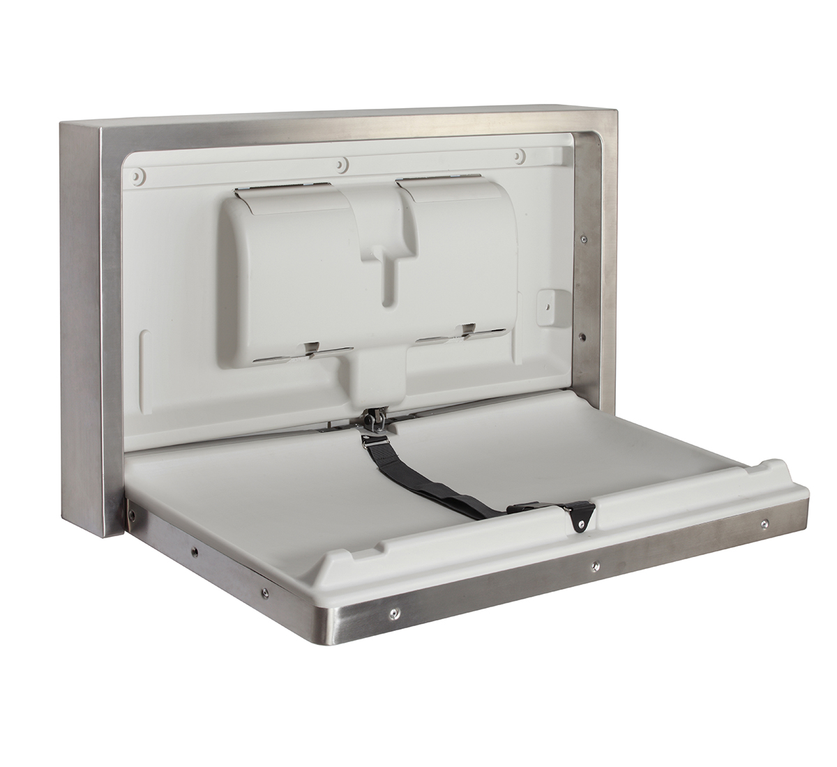 Silver matte finish baby changing station 25kgs