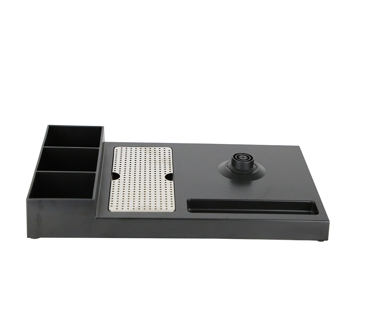 Black ABS Hotel Kettle Tray with Burner 