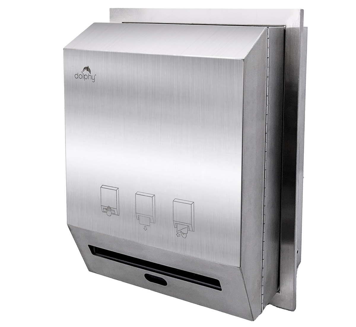 Stainless Steel Recessed Auto Roll Towel Dispenser
