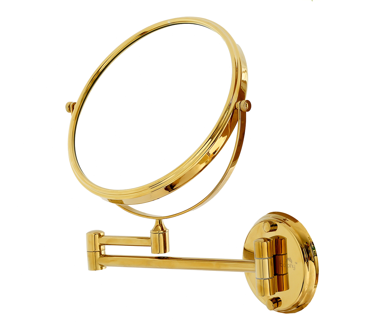 Gold Magnifying Mirror Wall Mounted