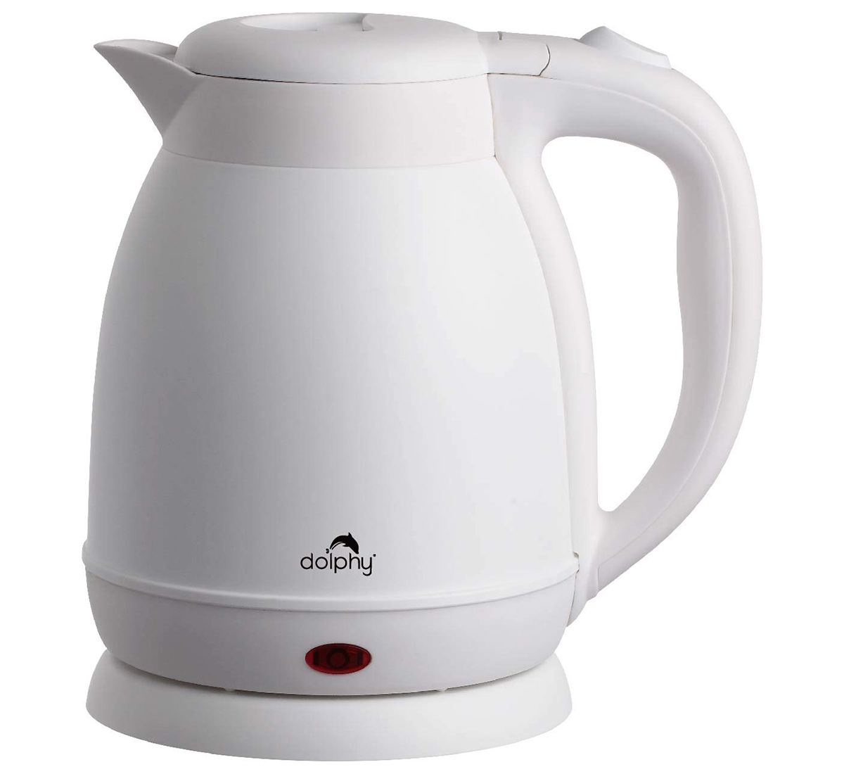 Matte white electric kettle 1.2L capacity