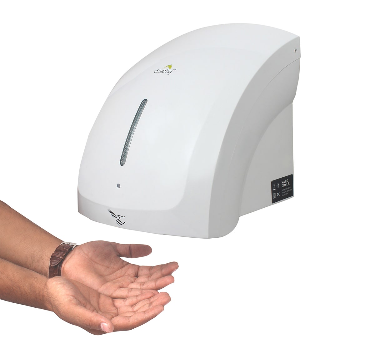 1800W  White Hand Dryer High-Grade ABS
